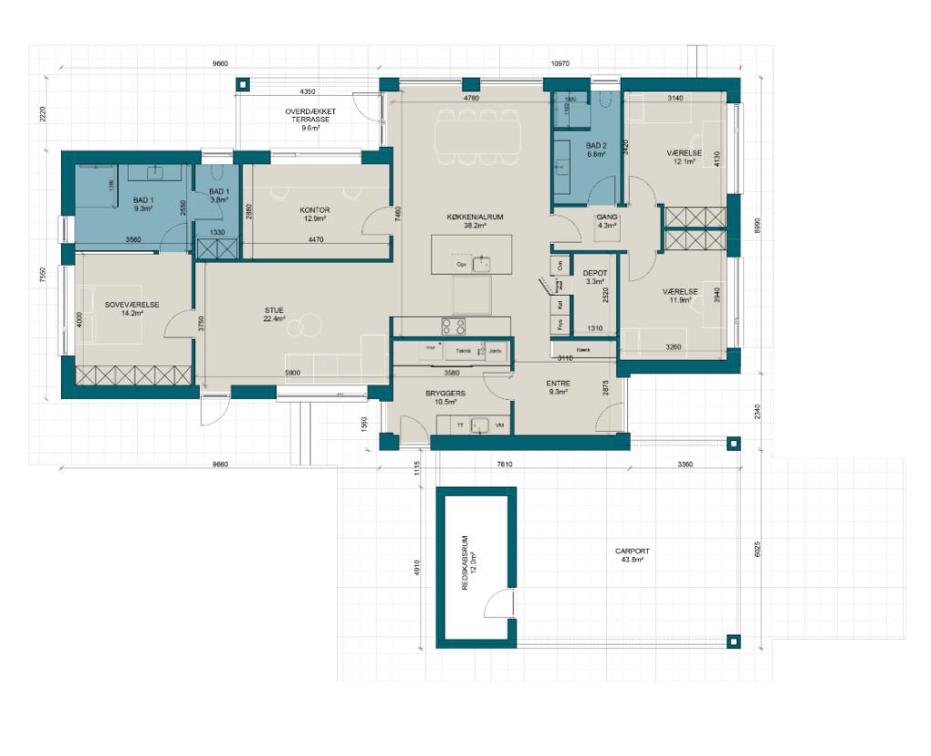 Plantegninger billede af Emiliedalen 13, 7120 Vejle Øst