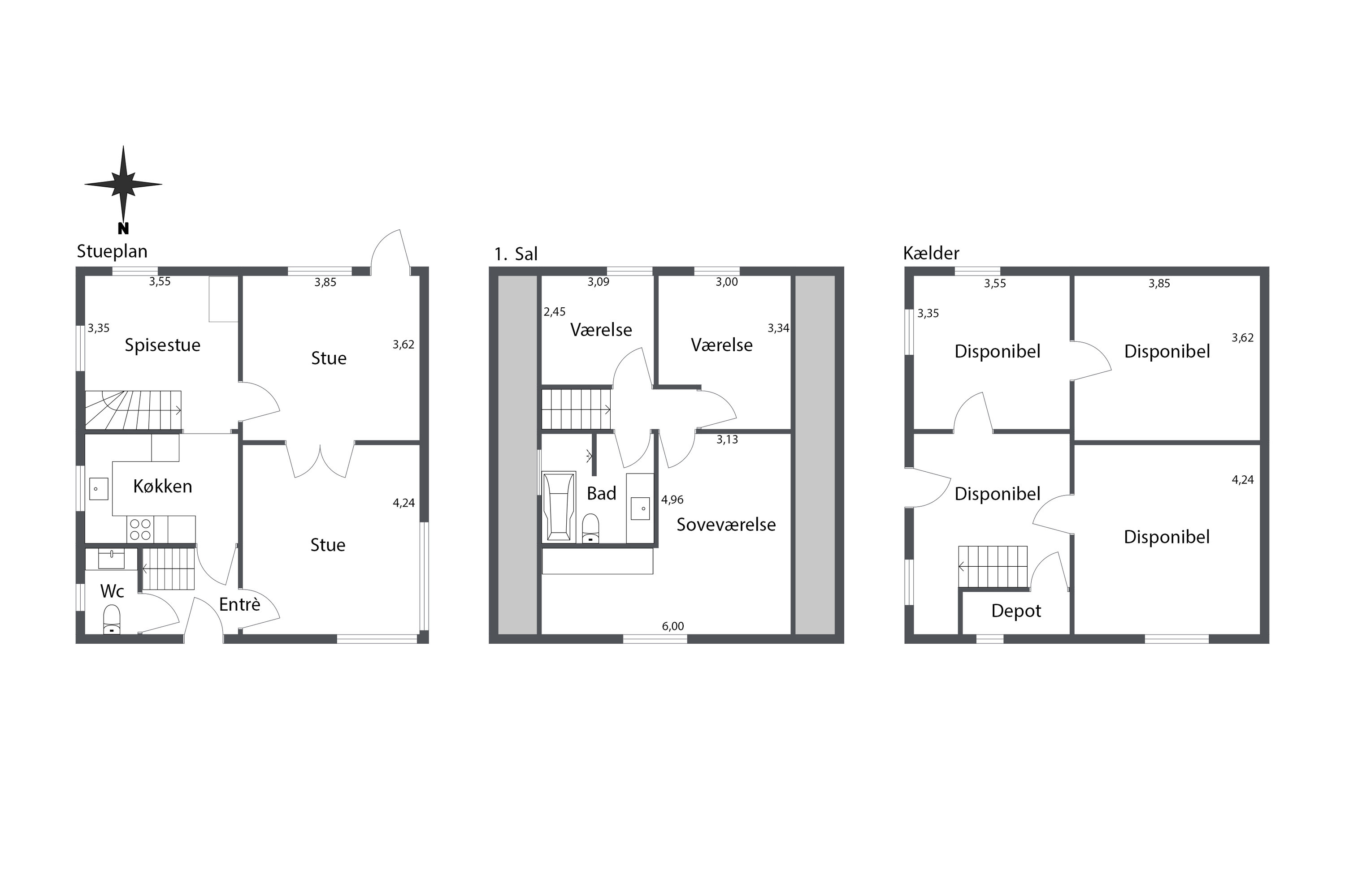 Plantegninger billede af Tårsvej 53, Lendum, 9870 Sindal