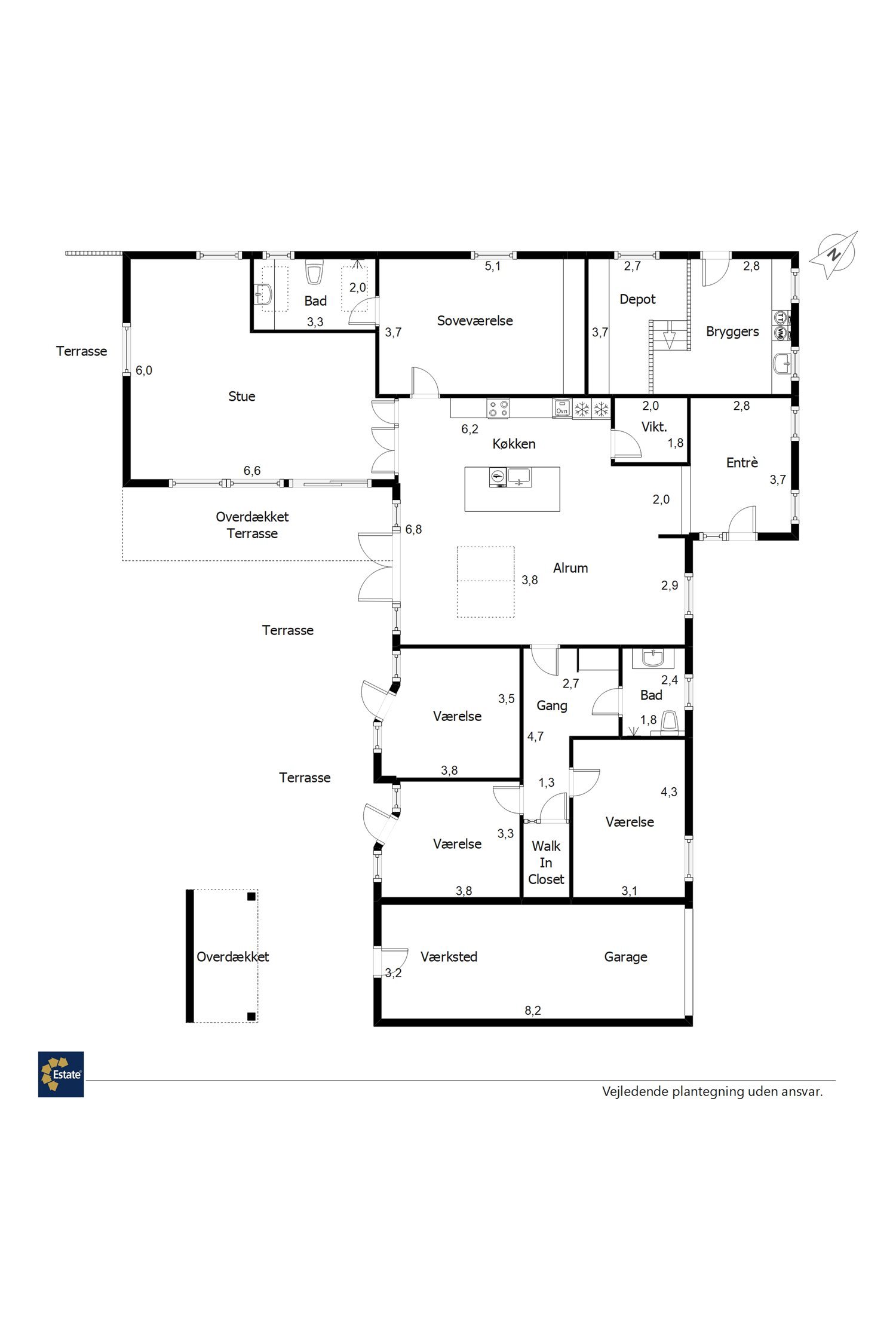 Plantegninger billede af Skovparken 410, 7190 Billund