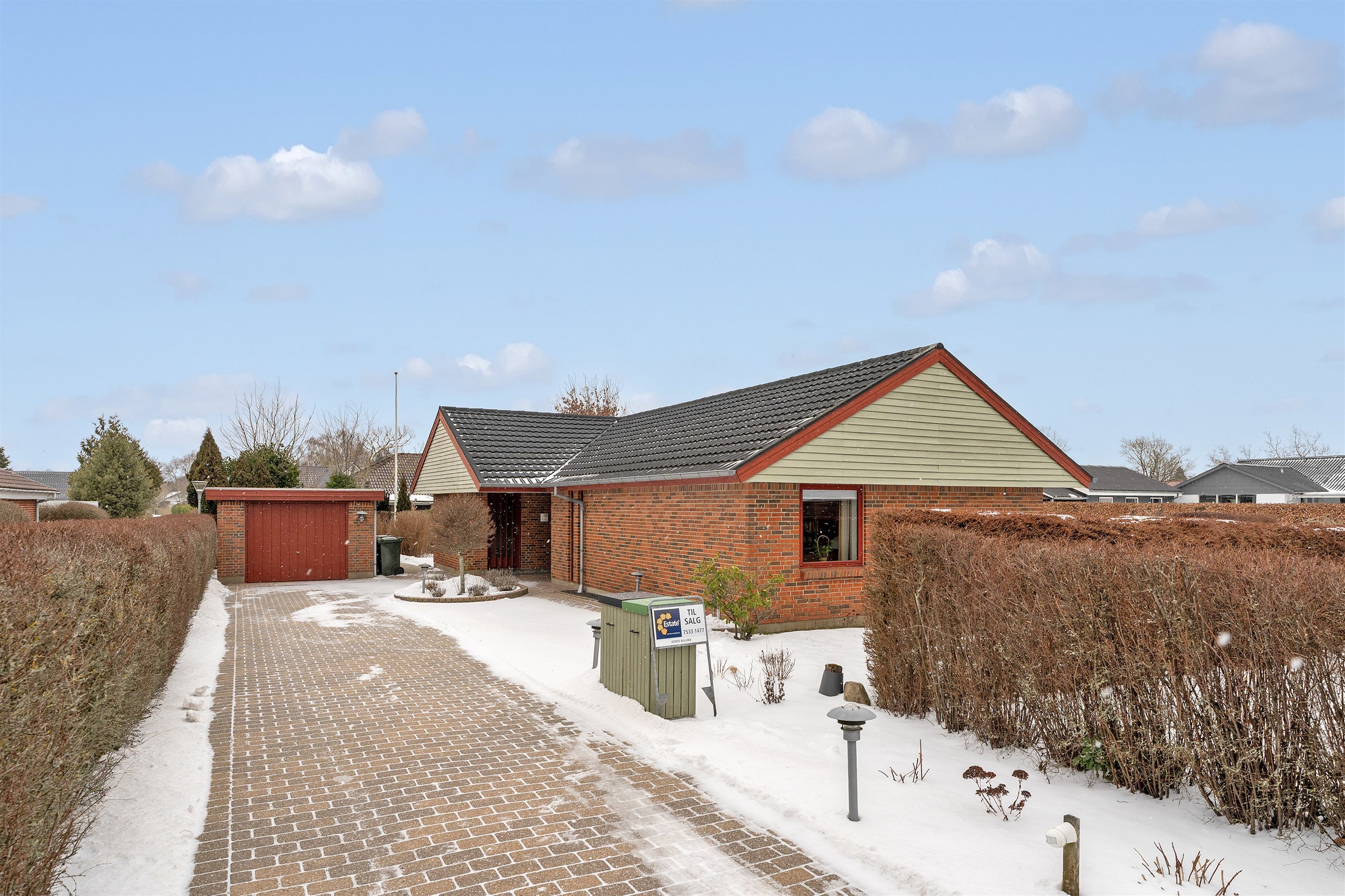 Fremhævet ejendommen billede i fuldskærmstilstand. Billede af Sønderkær 214, 7190 Billund