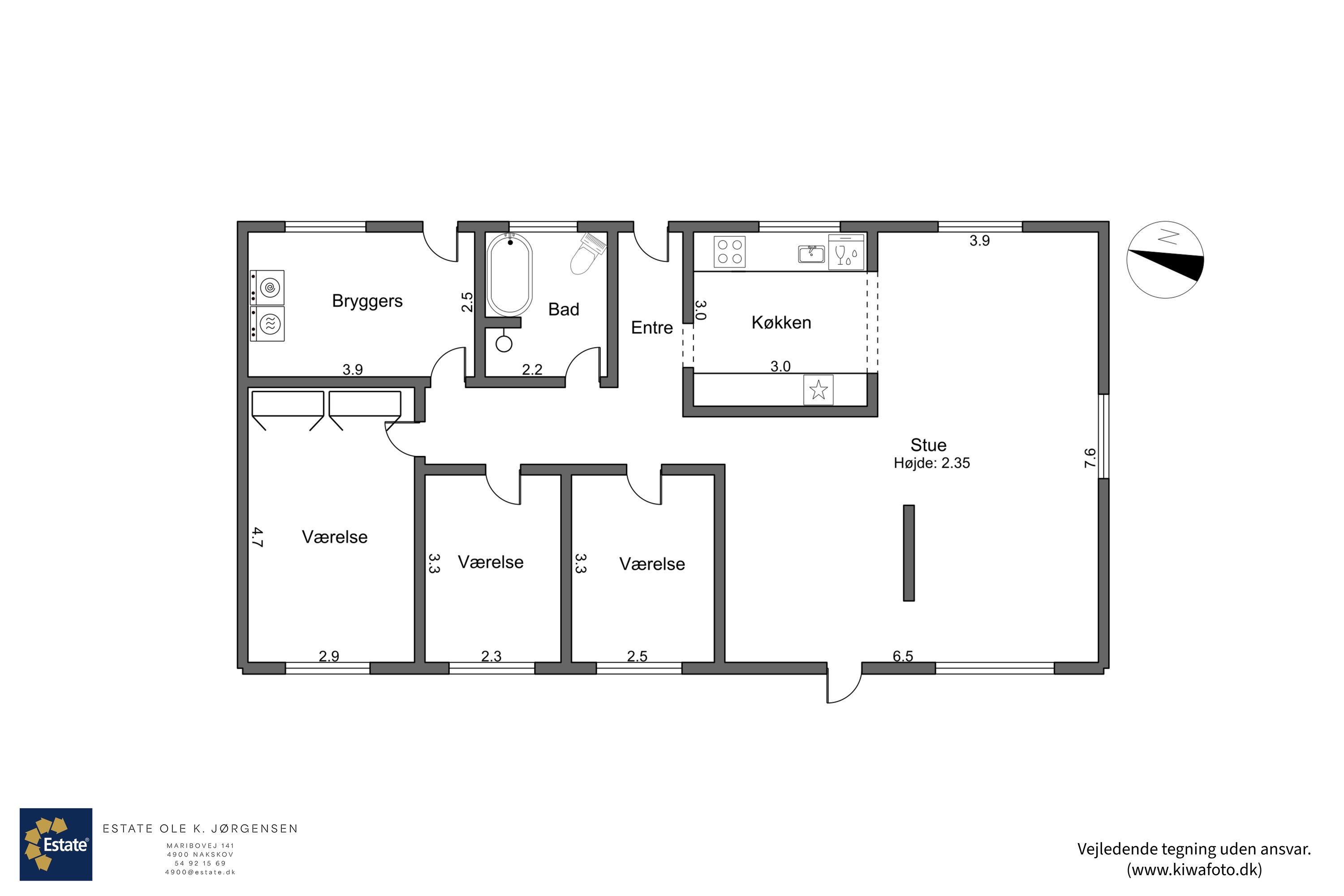 Plantegninger billede af Nylandsvej 21, 4913 Horslunde