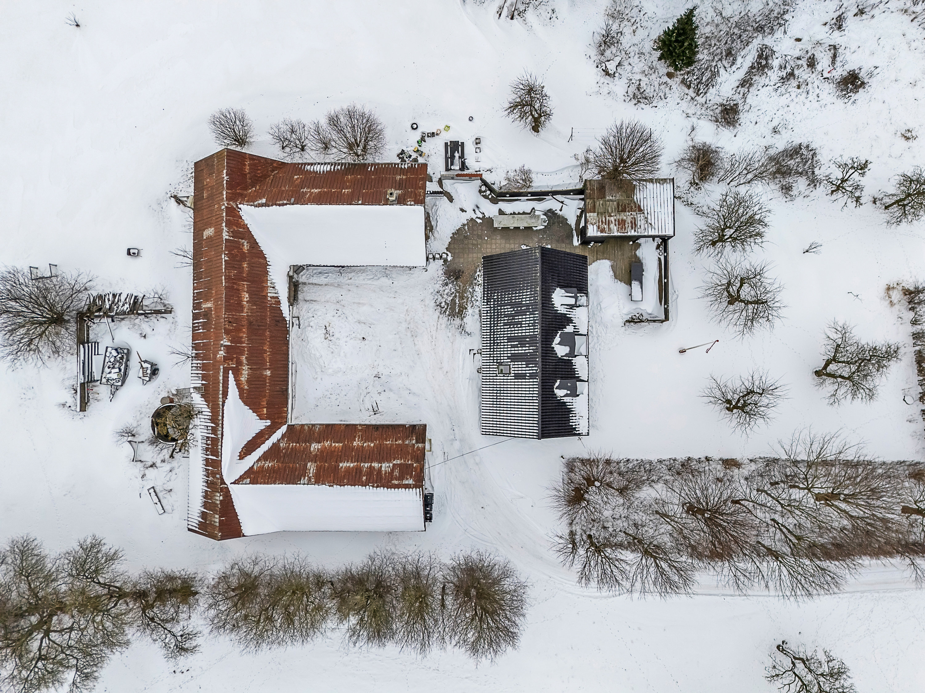 Fremhævet luftfoto billede i fuldskærmstilstand. Billede af Clemensvej 5, Bendstrup, 8530 Hjortshøj
