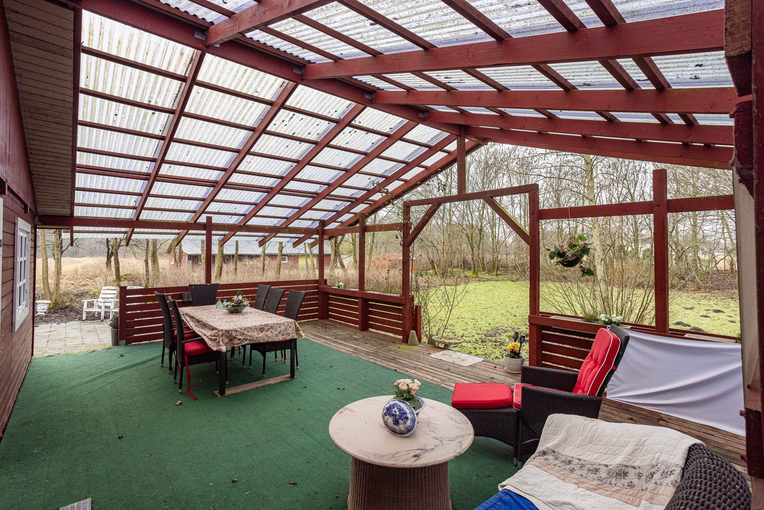 Fremhævet udestue billede i fuldskærmstilstand. Billede af Hørupvej 22, Hørup, 9632 Møldrup