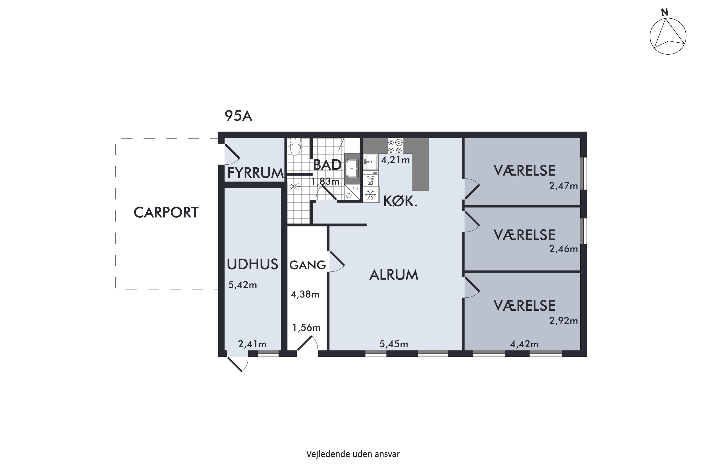 Plantegninger billede af Lysabildgade 95A, Lysabild, 6470 Sydals