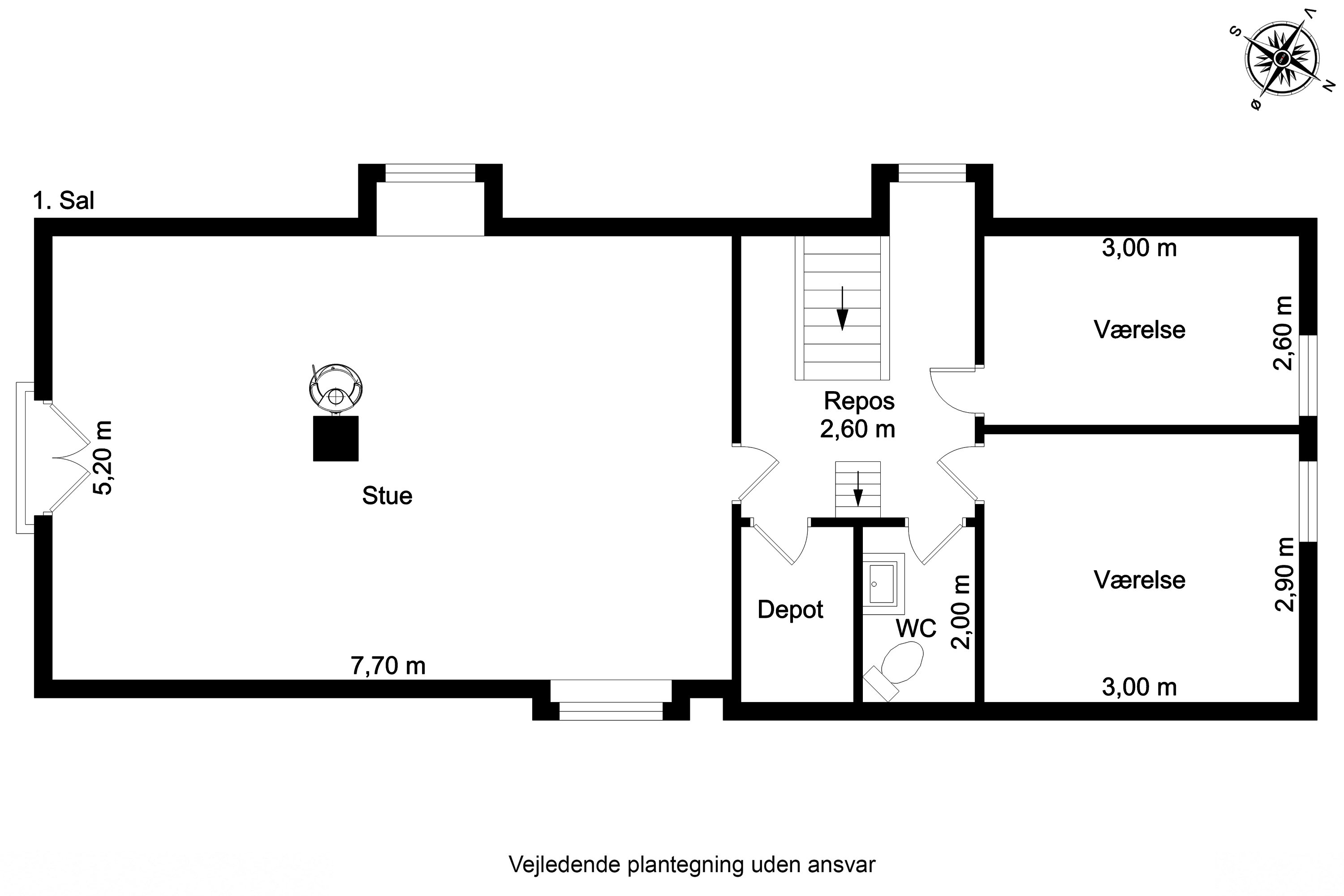 Plantegninger billede af Stubshovedvej 12, 5884 Gudme