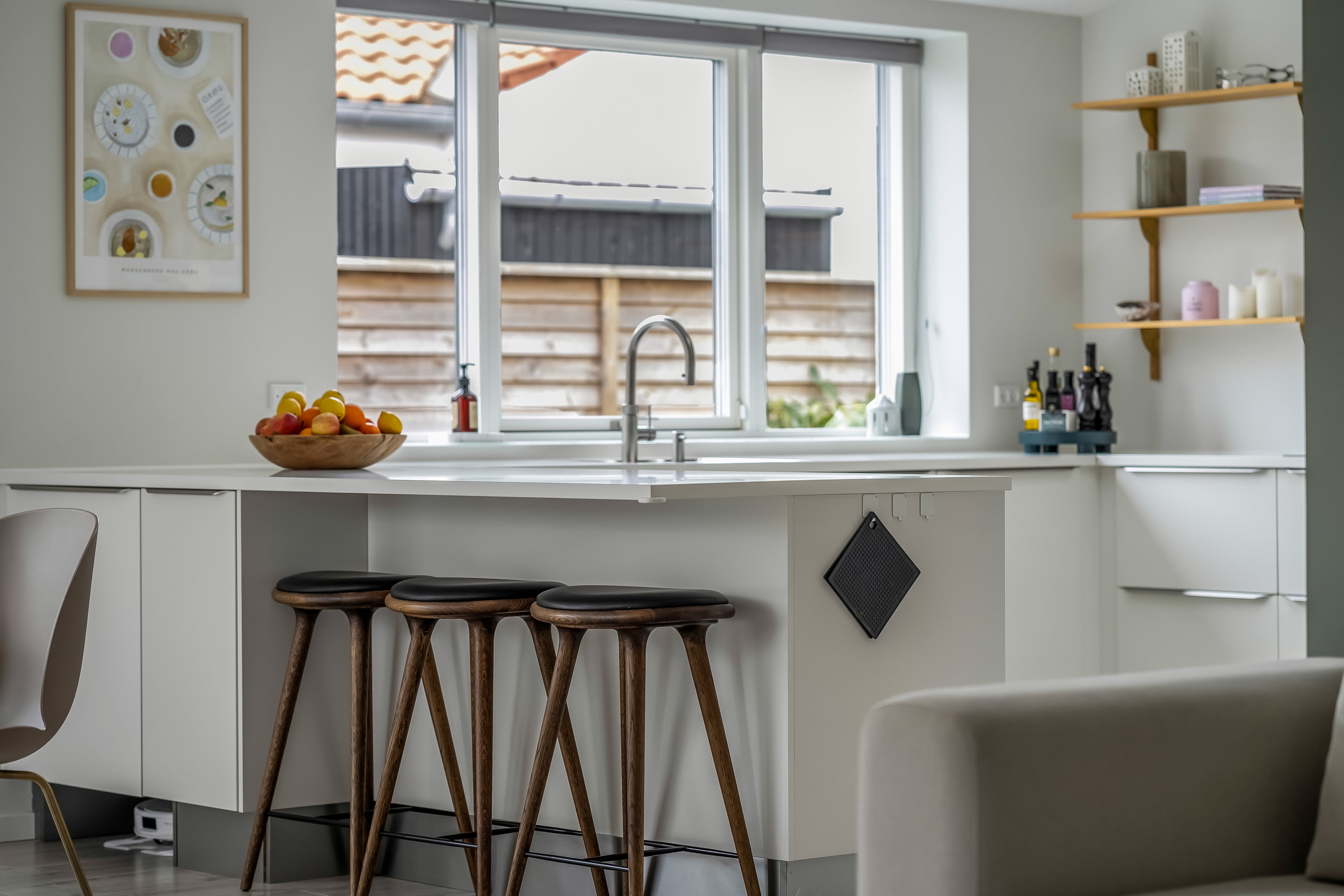 Fremhævet køkken billede i fuldskærmstilstand. Billede af Kongestien 66, 2830 Virum