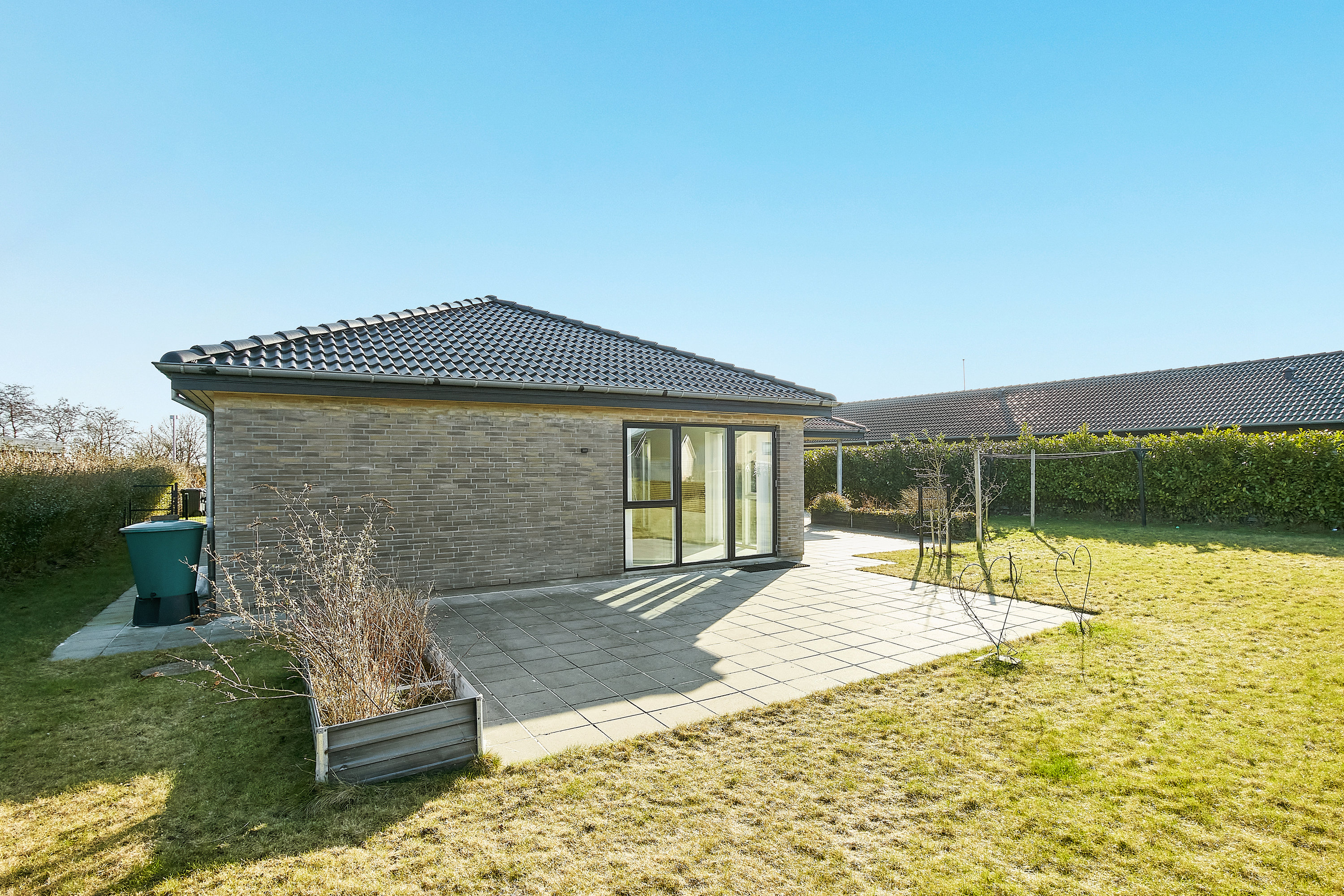 Fremhævet terrasse billede i fuldskærmstilstand. Billede af Druehylden 21, Østerhåb, 8700 Horsens