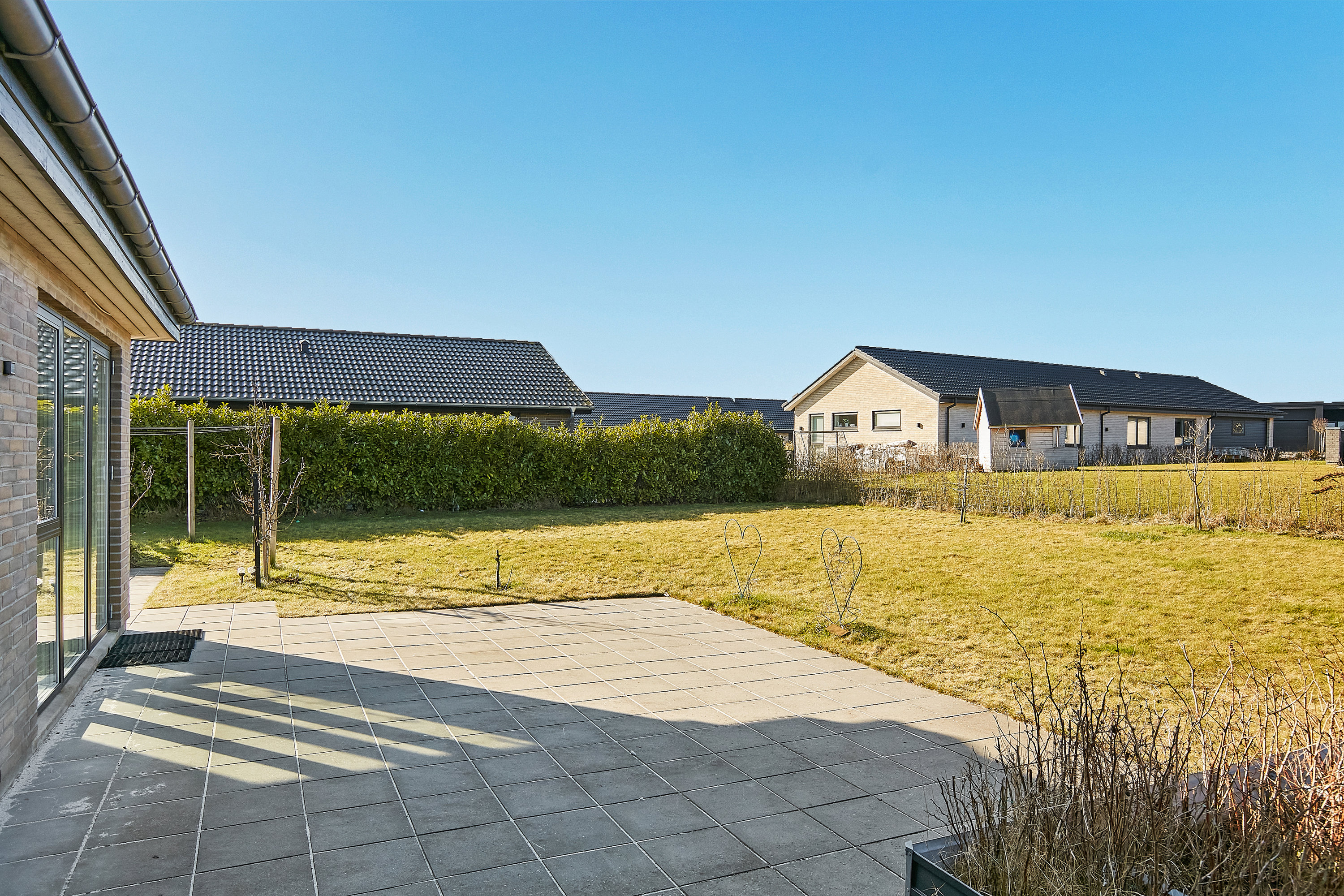 Fremhævet terrasse billede i fuldskærmstilstand. Billede af Druehylden 21, Østerhåb, 8700 Horsens