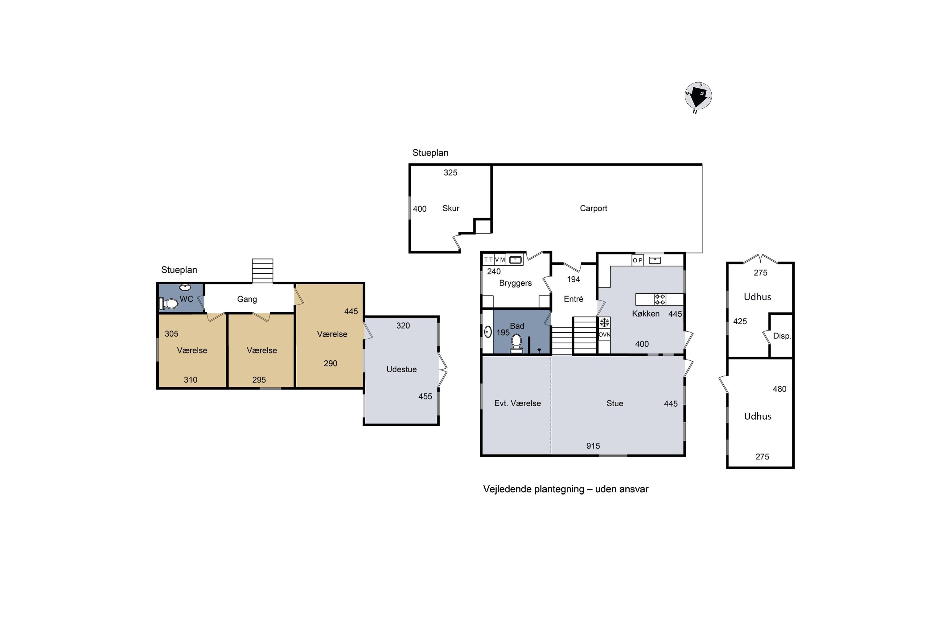 Plantegninger billede af Kongevejen 5B, 4200 Slagelse