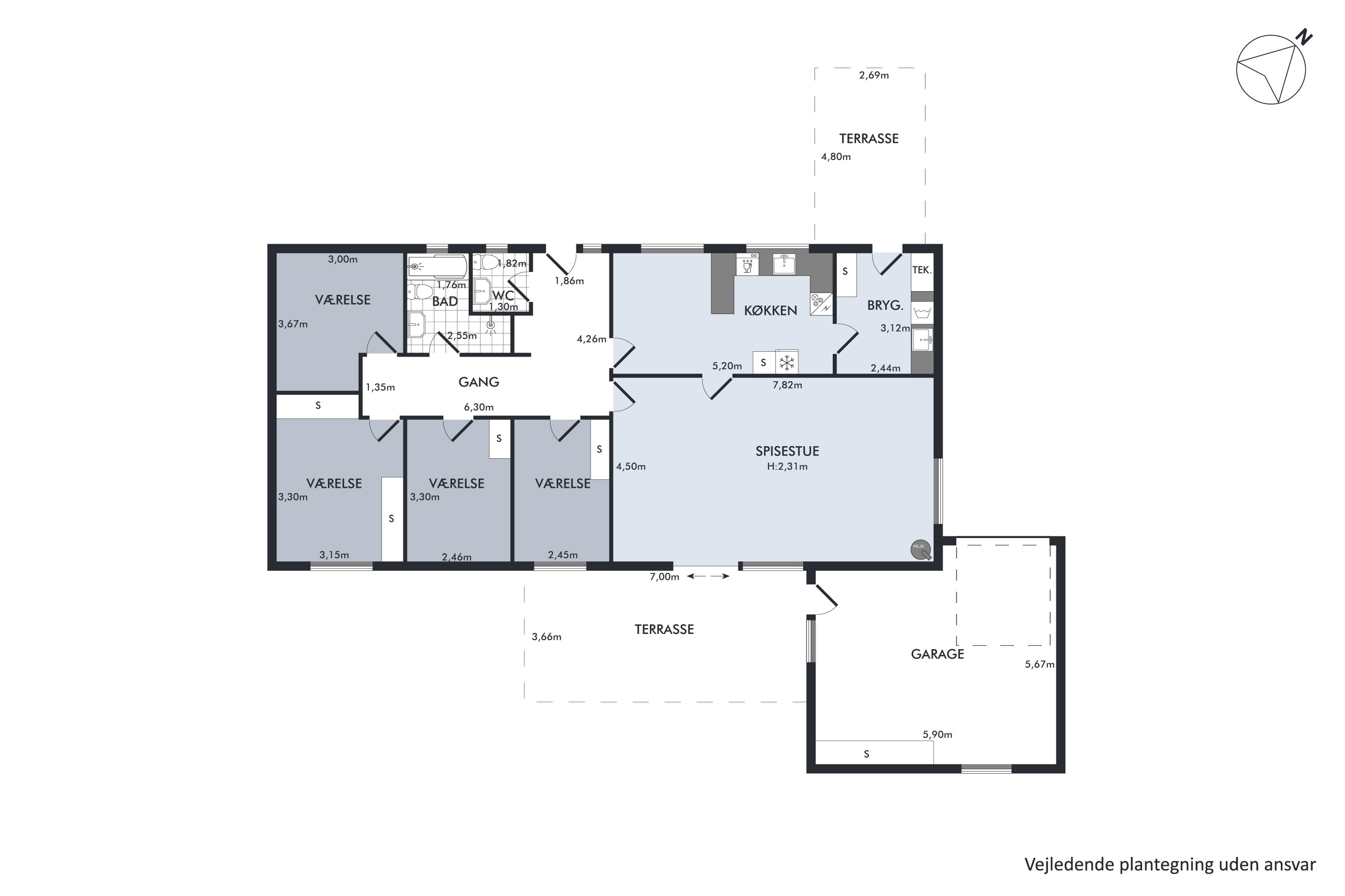 Plantegninger billede af Højbuen 2, 4270 Høng