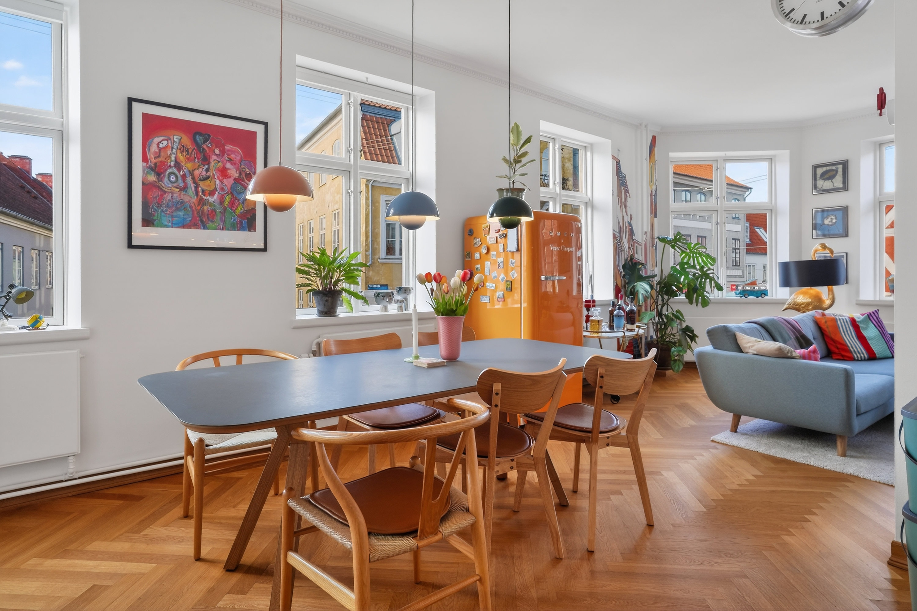 Fremhævet spisestue billede i fuldskærmstilstand. Billede af Gyldenstræde 5, 1. th., 3000 Helsingør