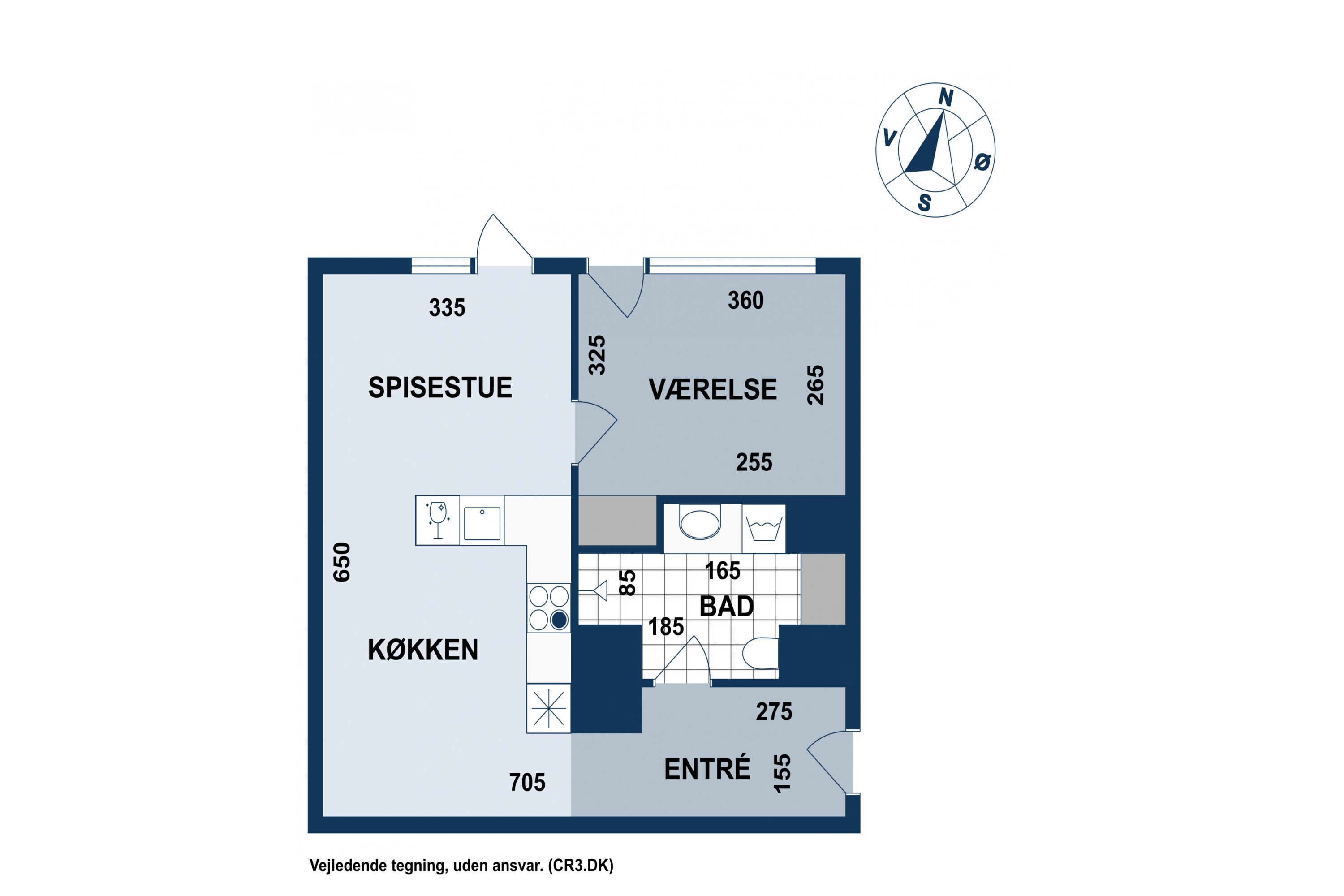 Plantegninger billede af Paradisæblevej 82, st.. 1., 2500 Valby