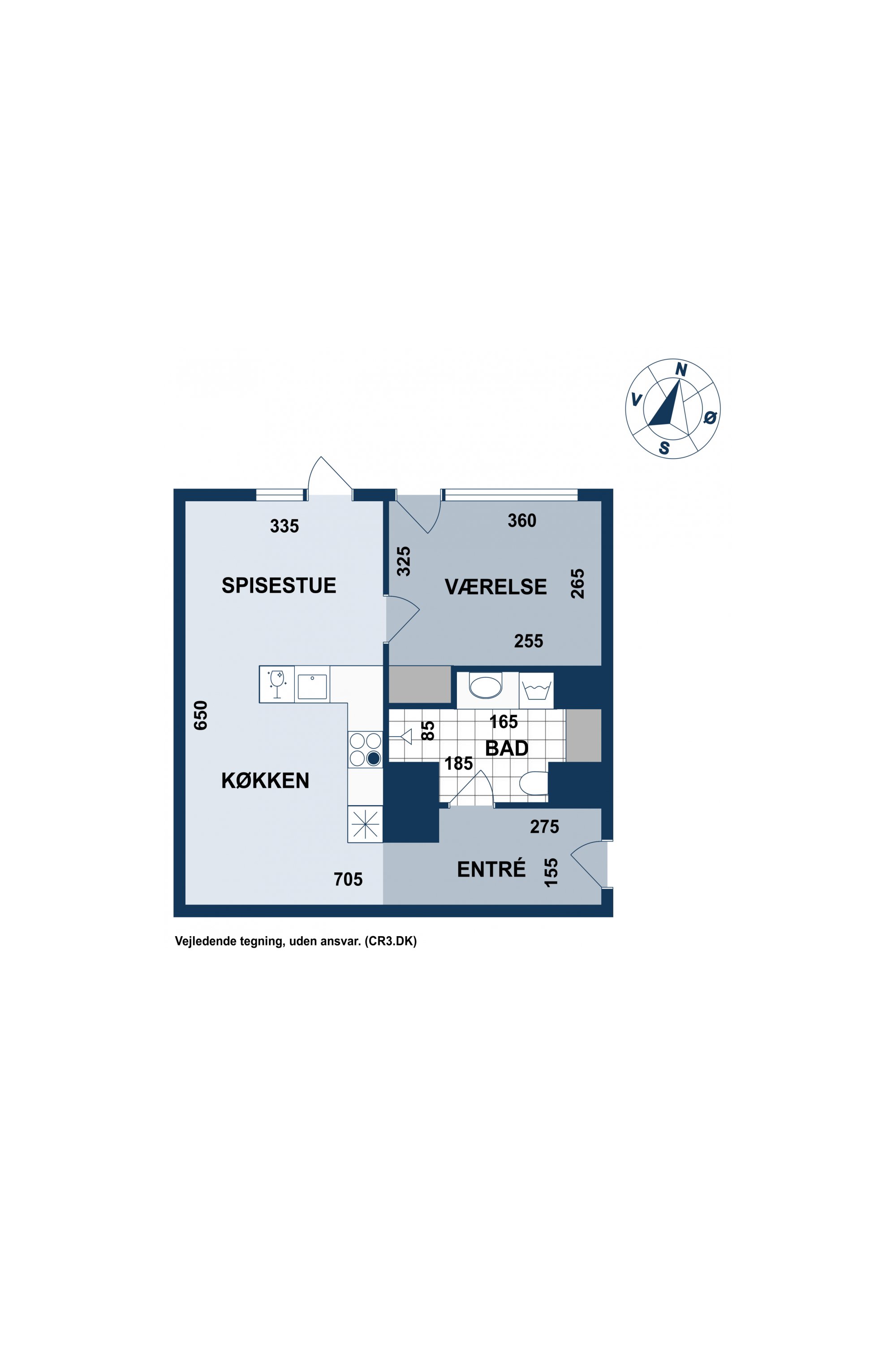 Plantegninger billede af Paradisæblevej 82, st.. 1., 2500 Valby