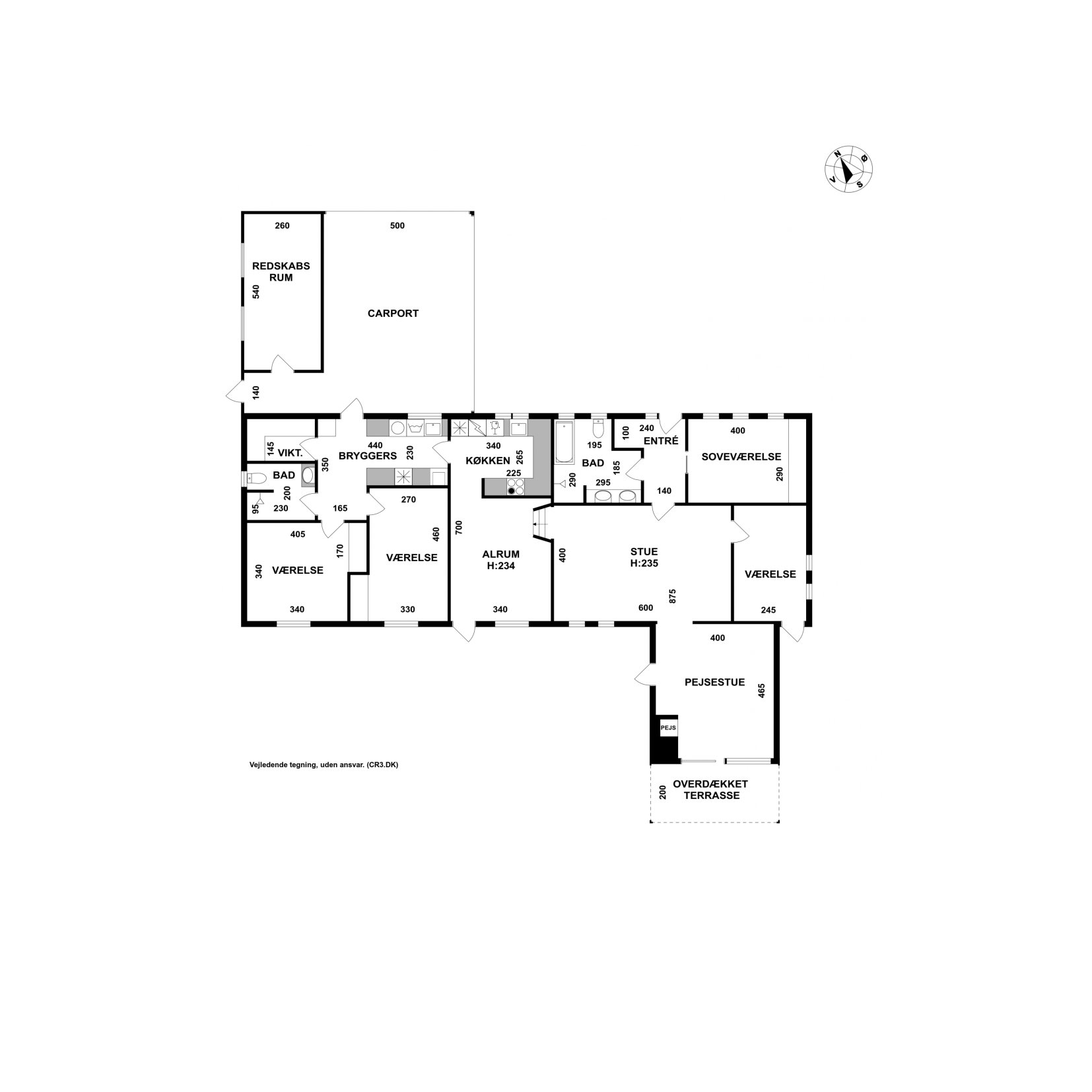 Plantegninger billede af Smedievej 75, 3400 Hillerød