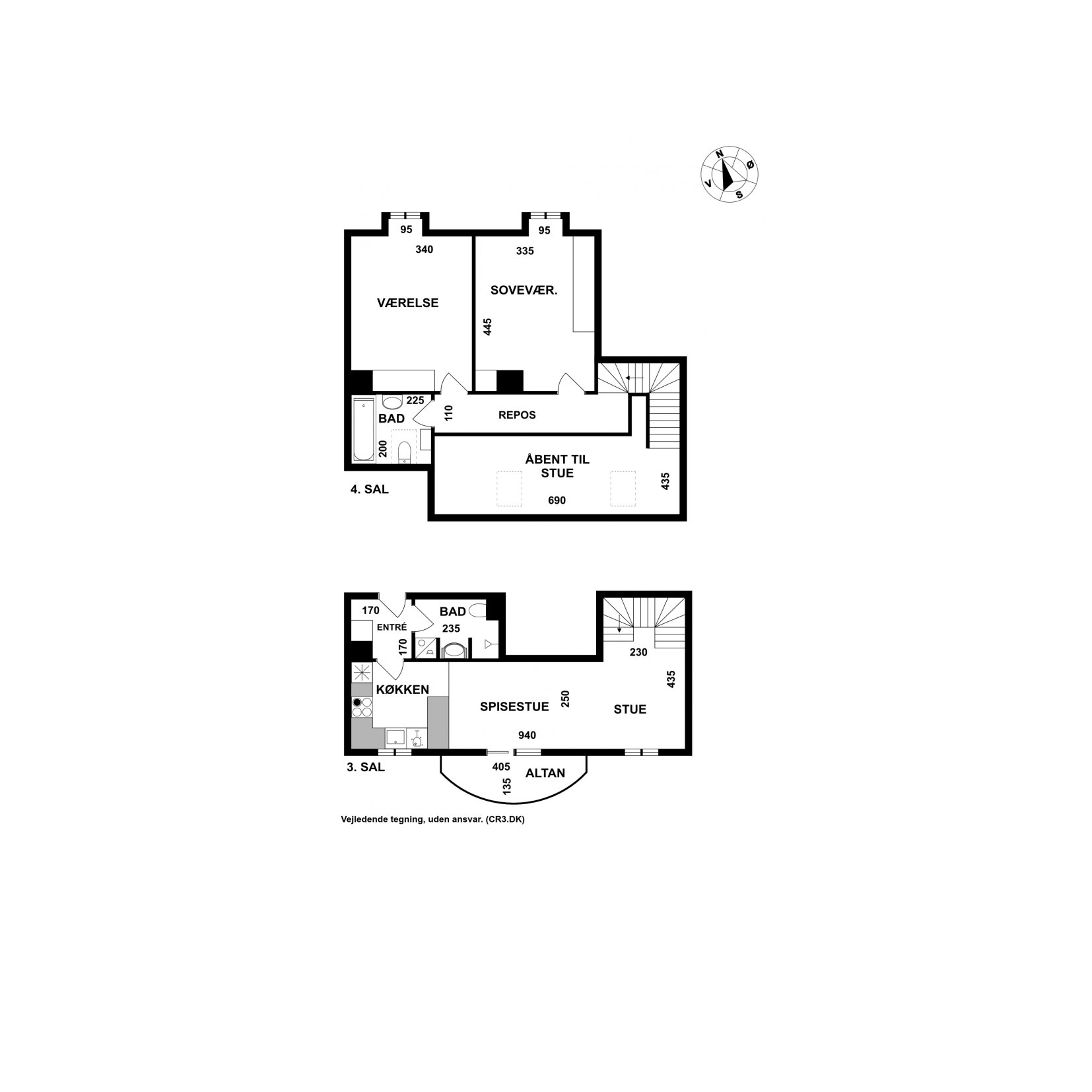 Plantegninger billede af Frederiksværksgade 11A, 3. 13., 3400 Hillerød
