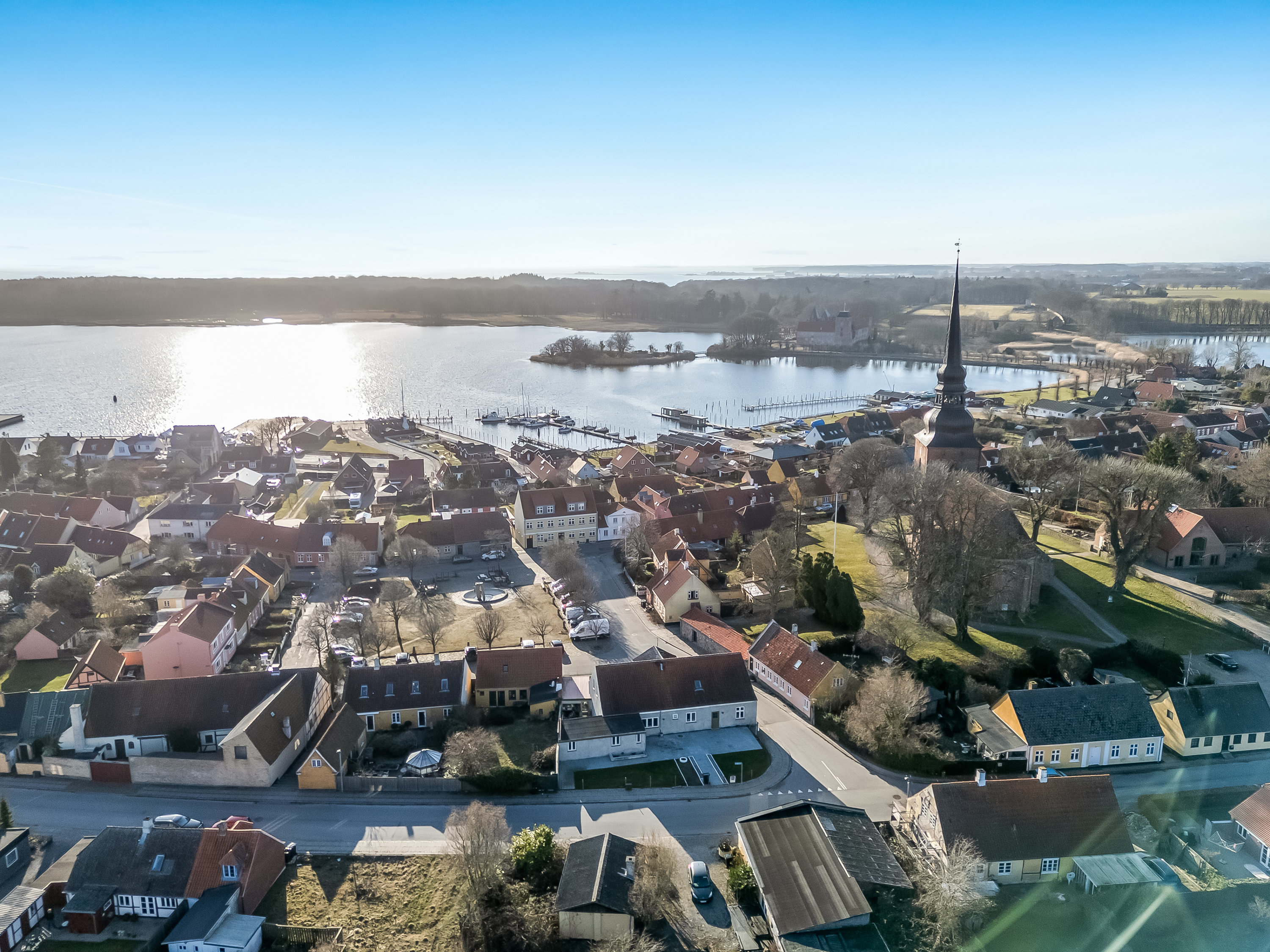 Fremhævet luftfoto billede i fuldskærmstilstand. Billede af Gl Torv 13, 4880 Nysted