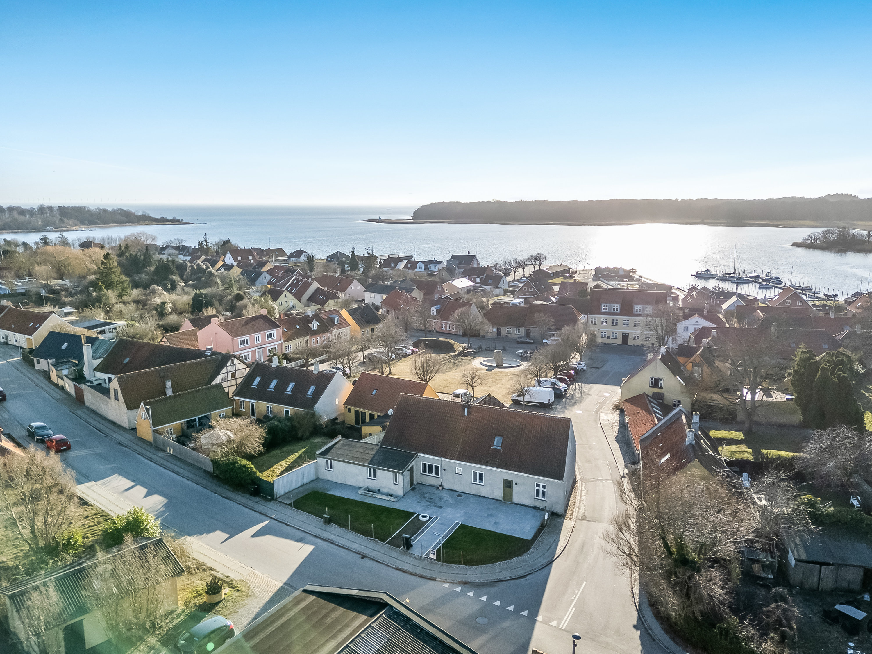 Villa: Luftfoto på Gl Torv 13, 4880 Nysted