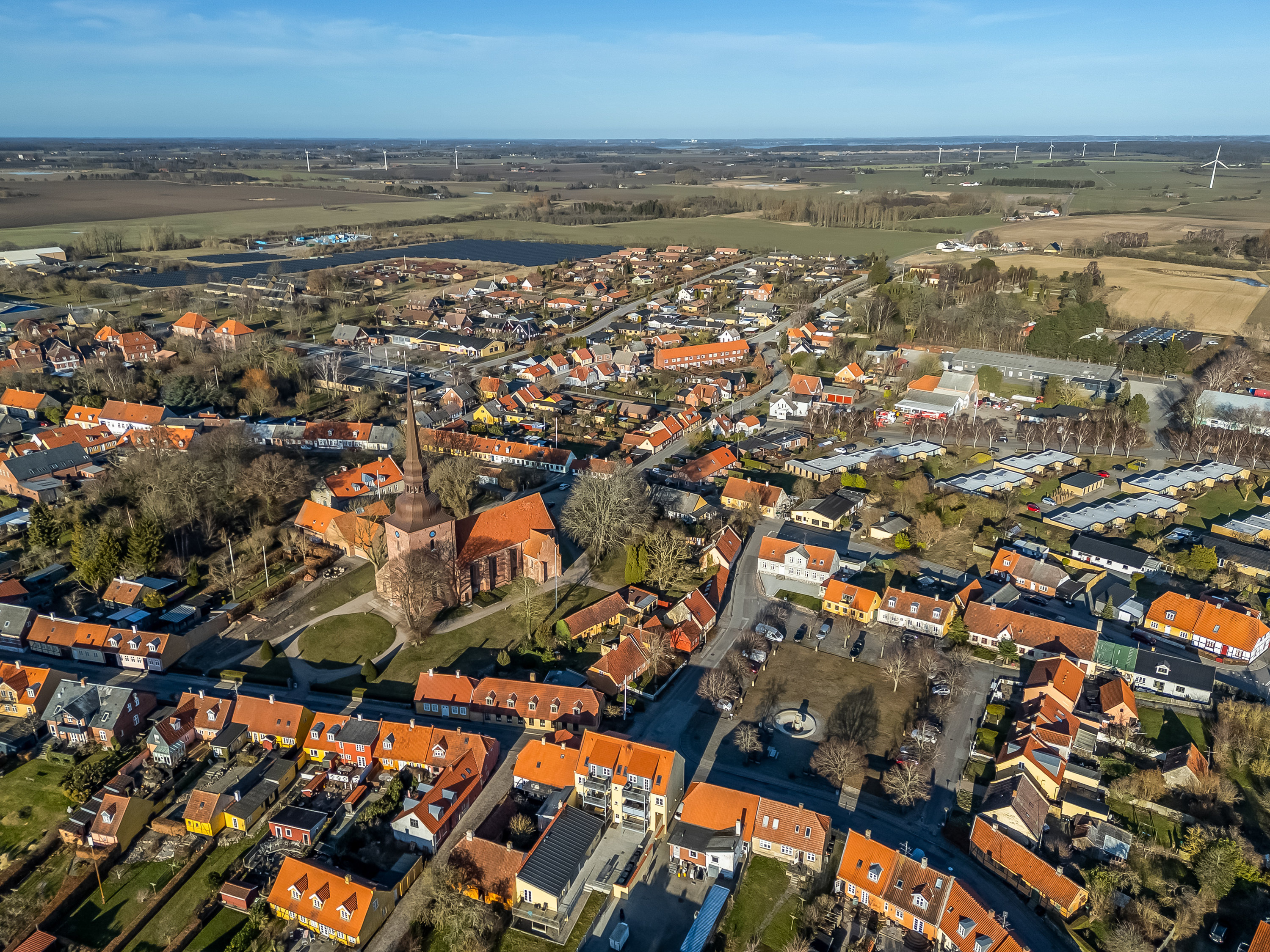 Fremhævet luftfoto billede i fuldskærmstilstand. Billede af Gl Torv 13, 4880 Nysted