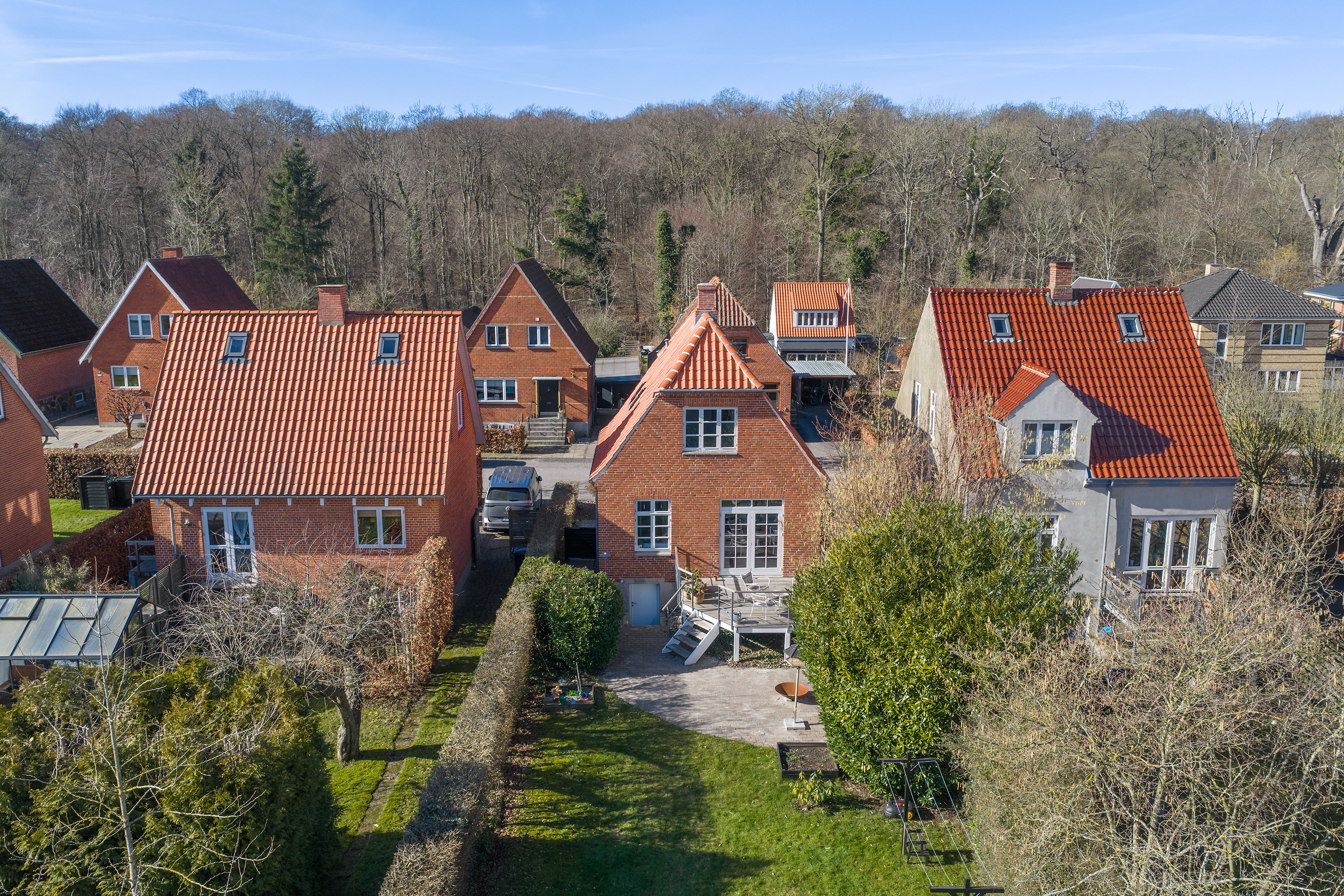 Fremhævet luftfoto billede i fuldskærmstilstand. Billede af Egevej 5, 5500 Middelfart