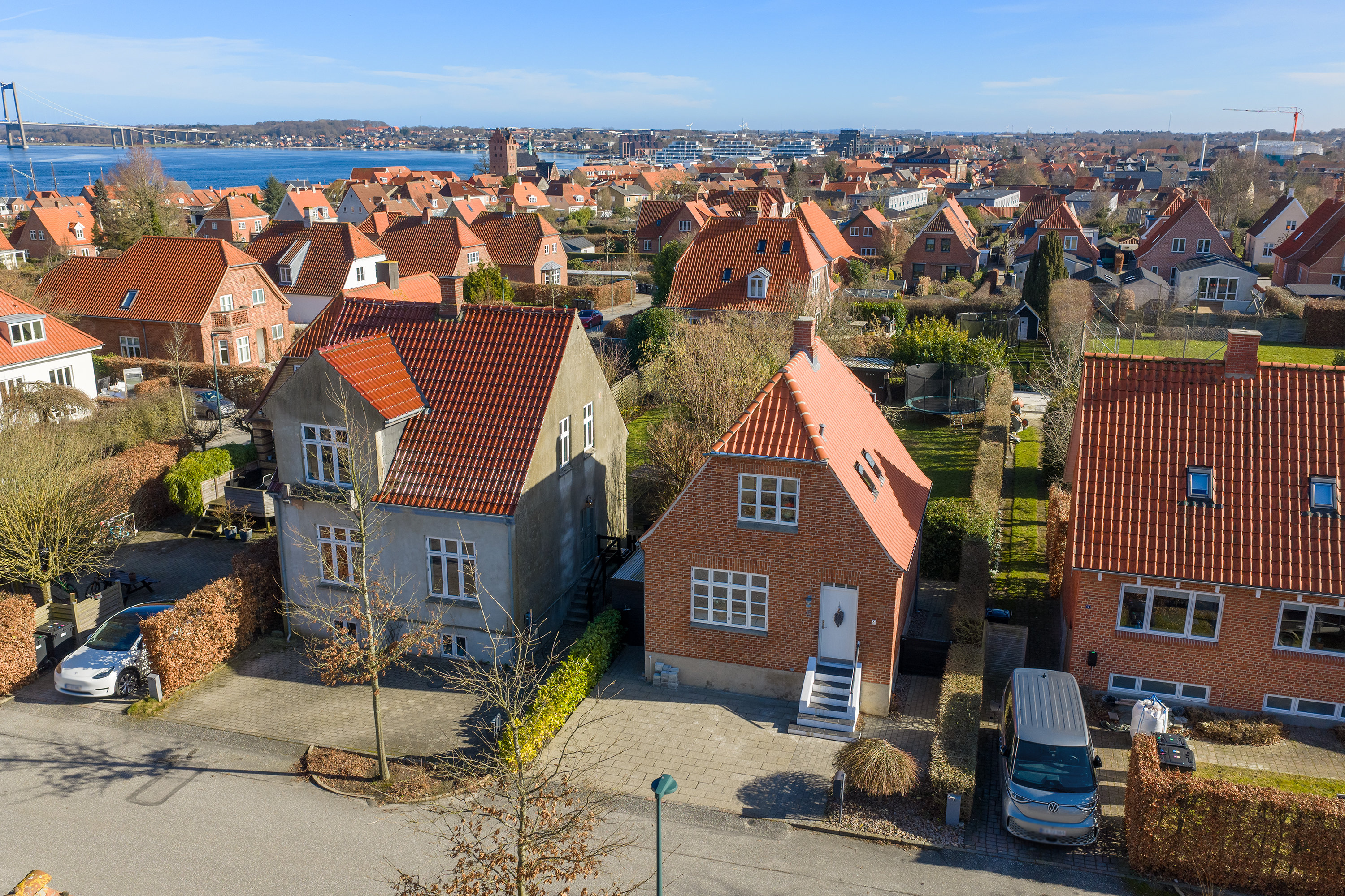 Fremhævet luftfoto billede i fuldskærmstilstand. Billede af Egevej 5, 5500 Middelfart