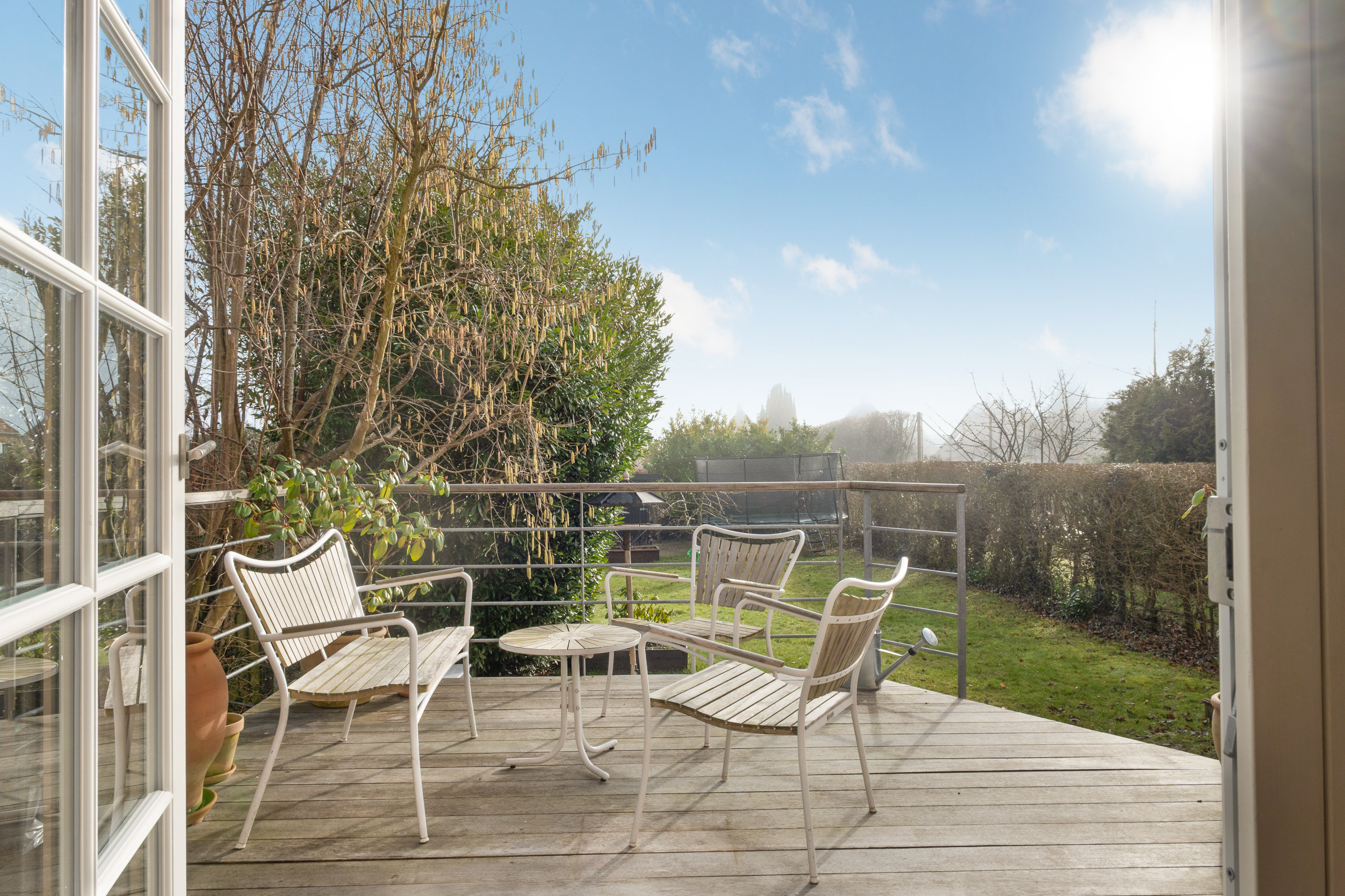 Fremhævet terrasse billede i fuldskærmstilstand. Billede af Egevej 5, 5500 Middelfart