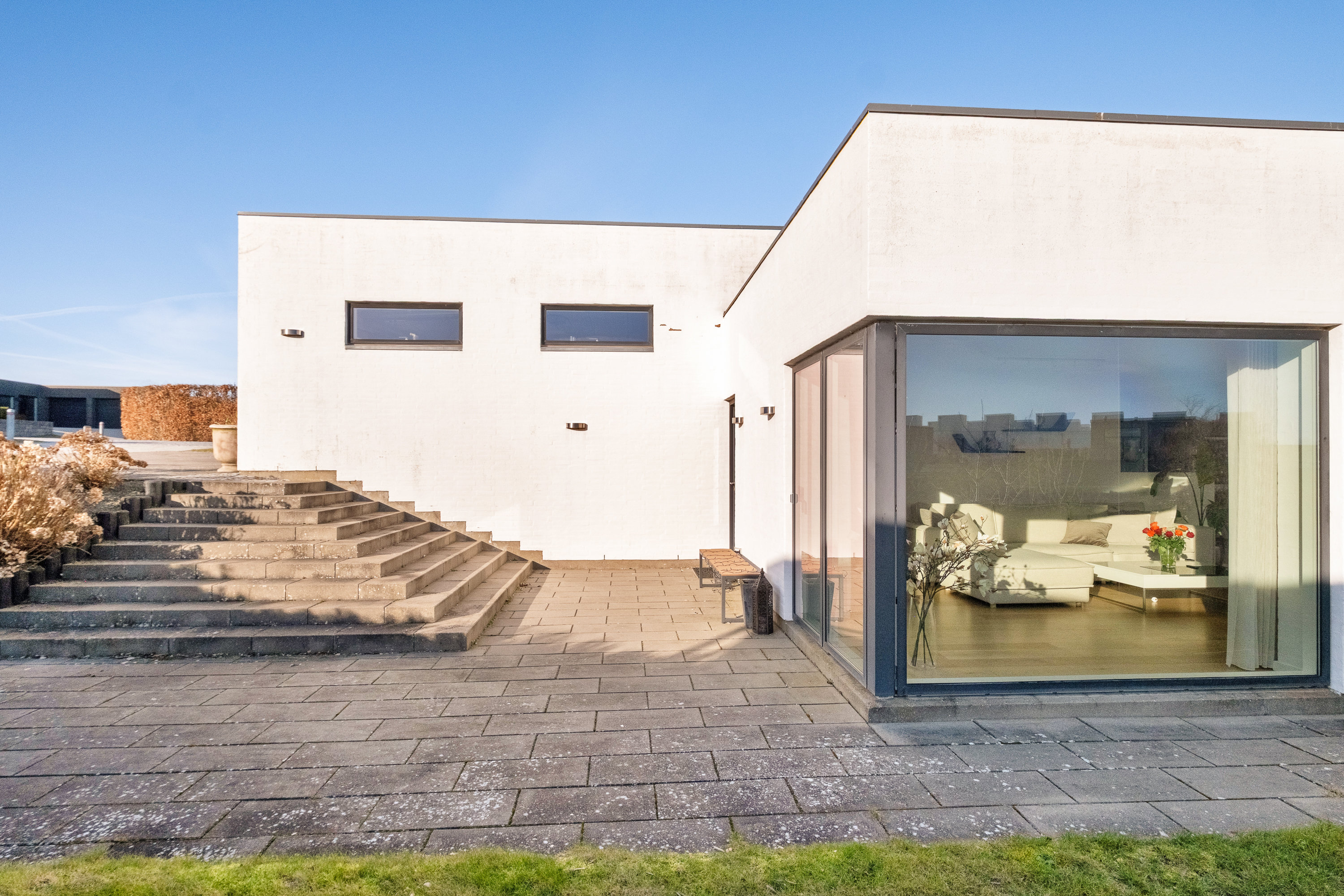 Fremhævet facade billede i fuldskærmstilstand. Billede af Hybenhaven 16, 8520 Lystrup