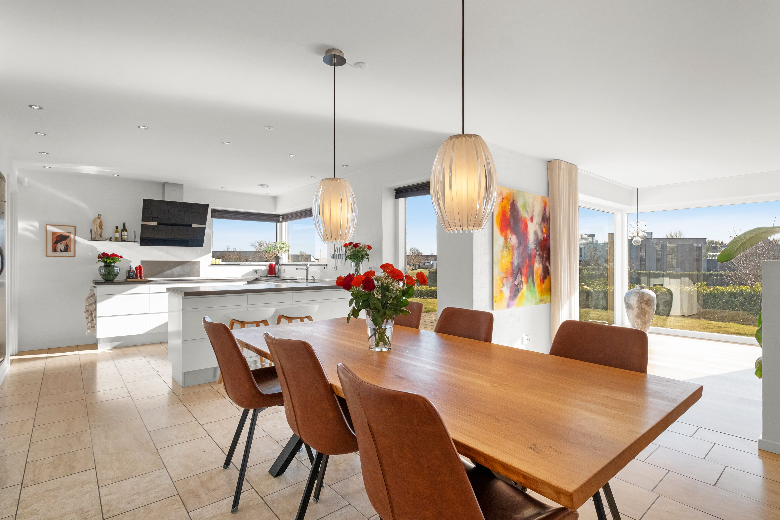 Fremhævet køkken alrum billede i fuldskærmstilstand. Billede af Hybenhaven 16, 8520 Lystrup