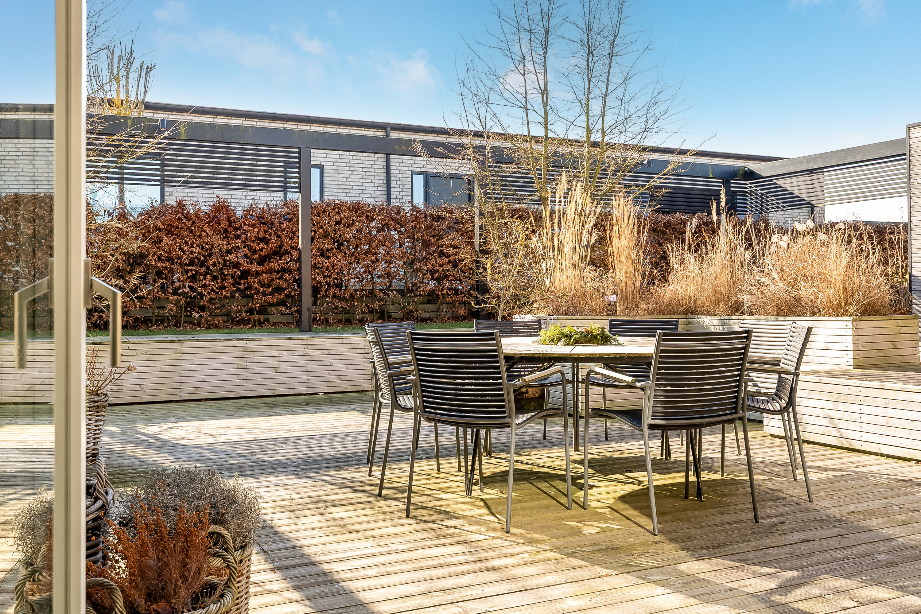 Fremhævet terrasse billede i fuldskærmstilstand. Billede af Frejas Ager 19, Dalby, 6000 Kolding