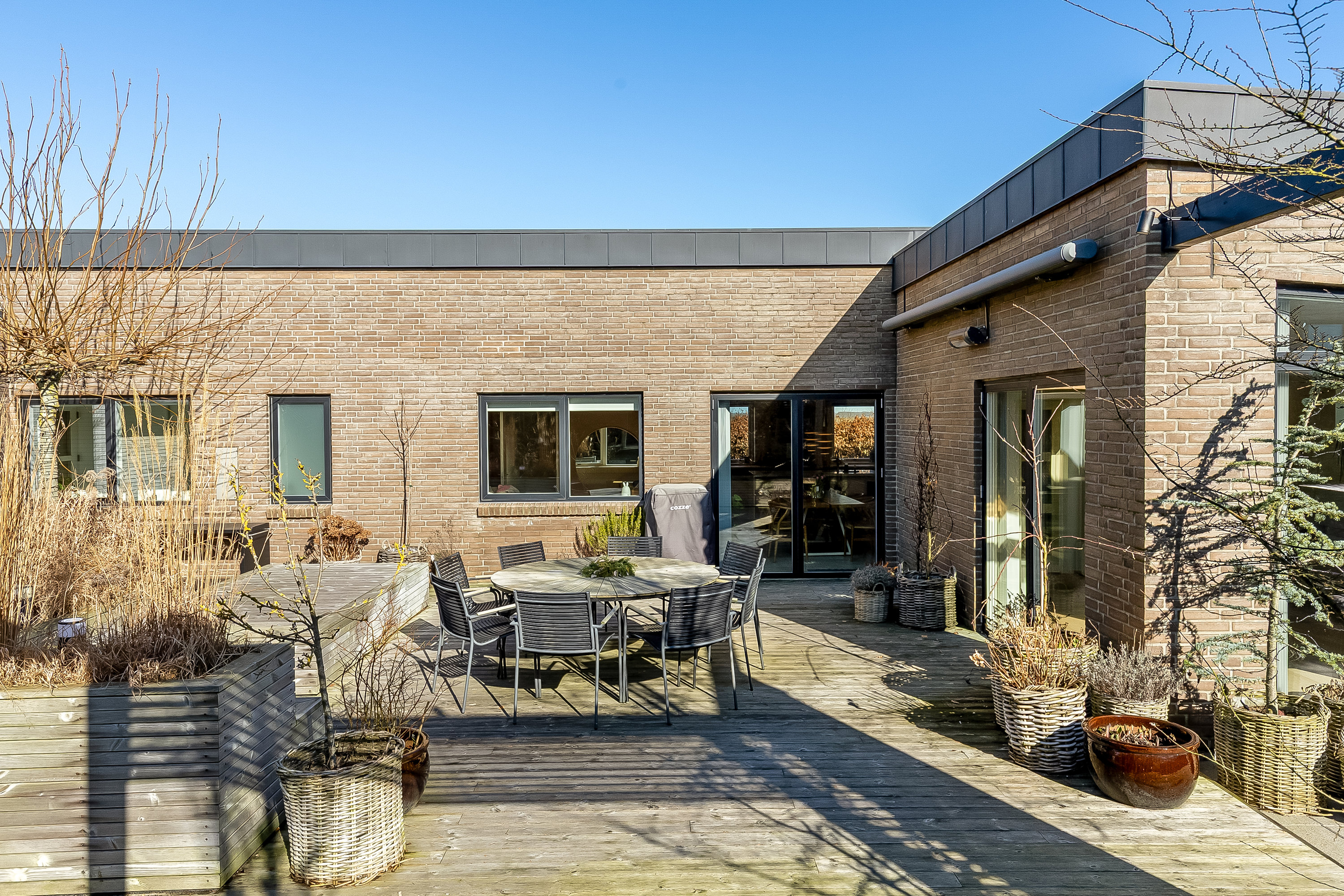 Fremhævet terrasse billede i fuldskærmstilstand. Billede af Frejas Ager 19, Dalby, 6000 Kolding