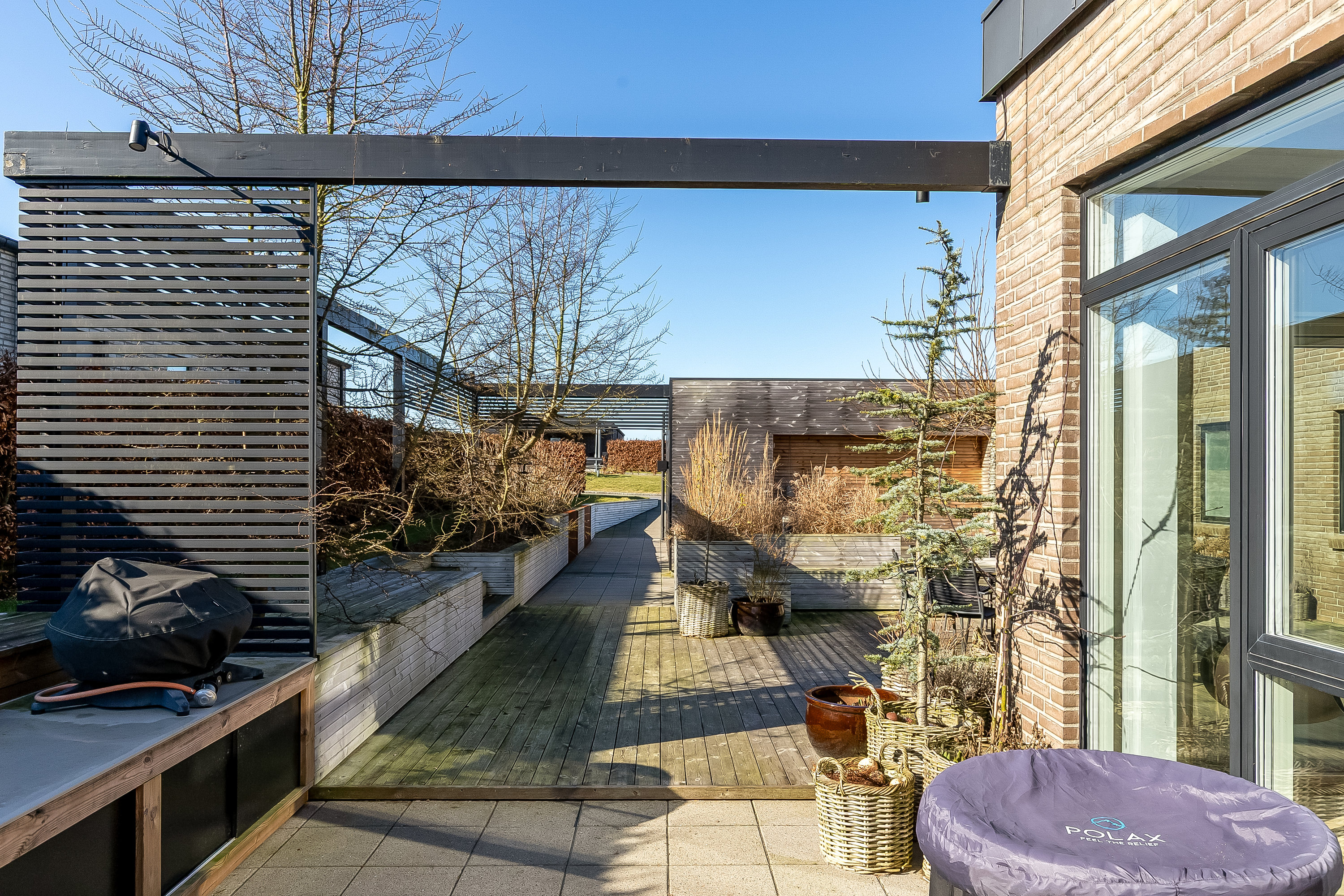 Fremhævet terrasse billede i fuldskærmstilstand. Billede af Frejas Ager 19, Dalby, 6000 Kolding