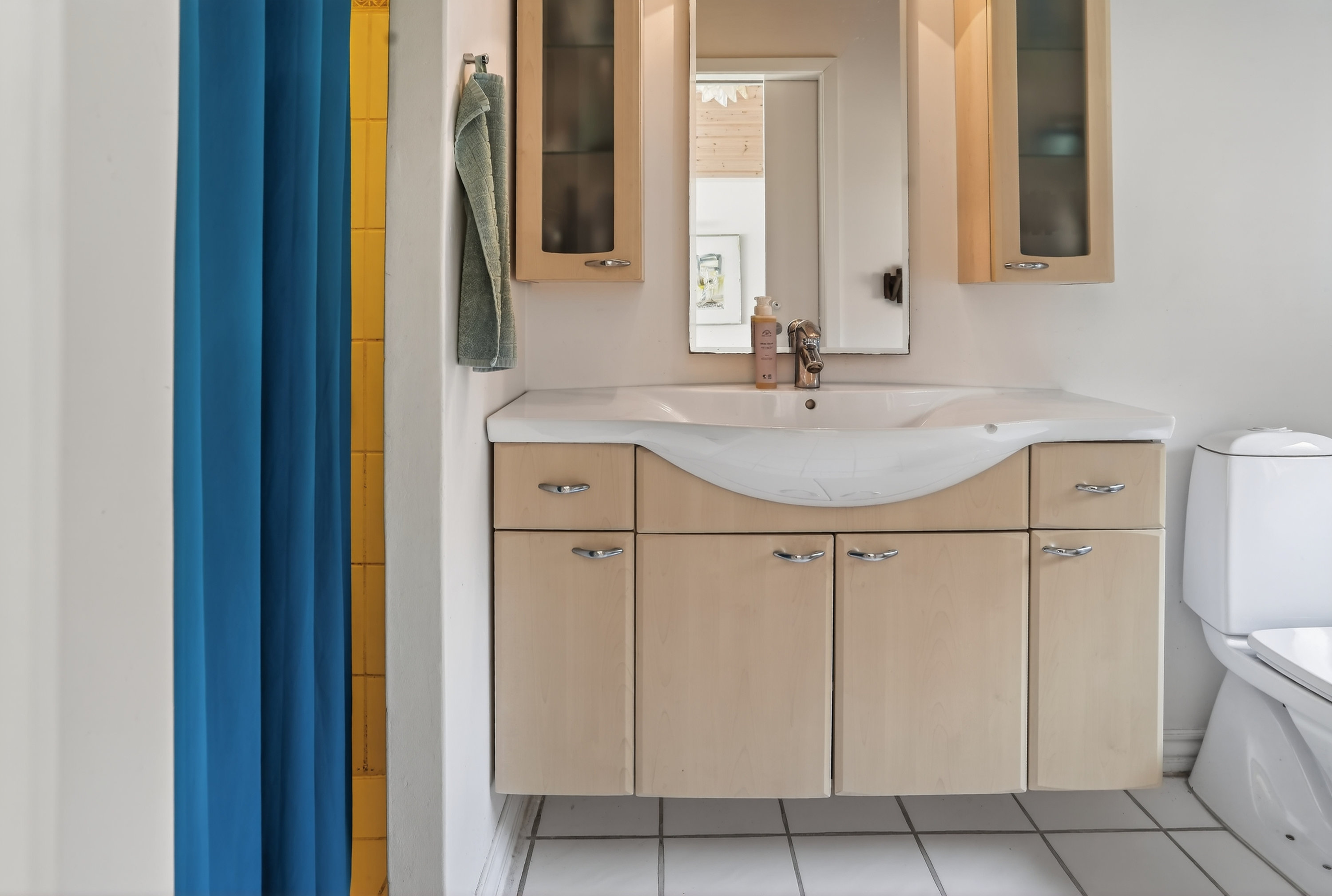 Fremhævet badeværelse billede i fuldskærmstilstand. Billede af Hyrdevænget 7, Bonderup, 3250 Gilleleje