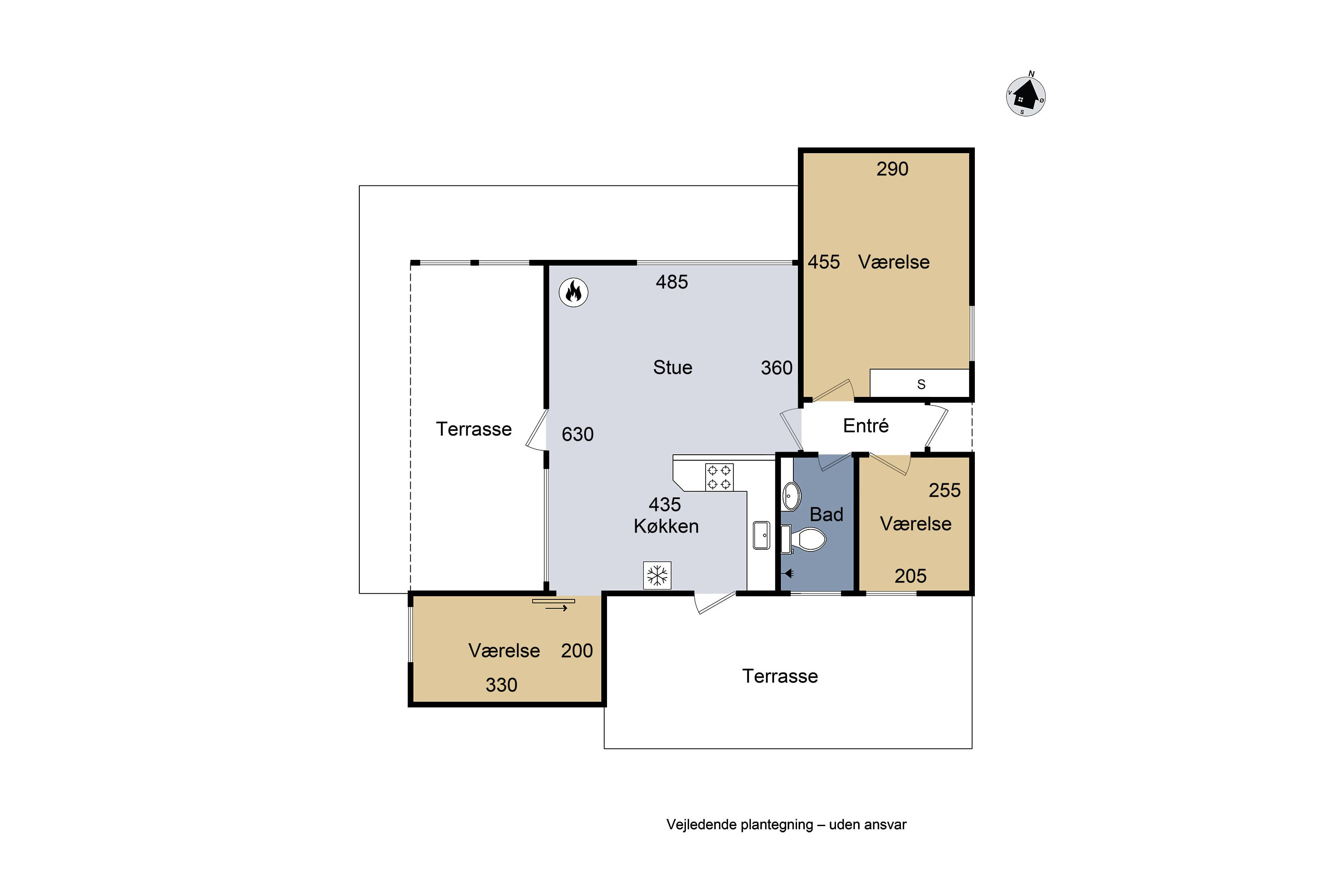 Plantegninger billede af Sommerfuglevej 28, Kelstrup, 4200 Slagelse