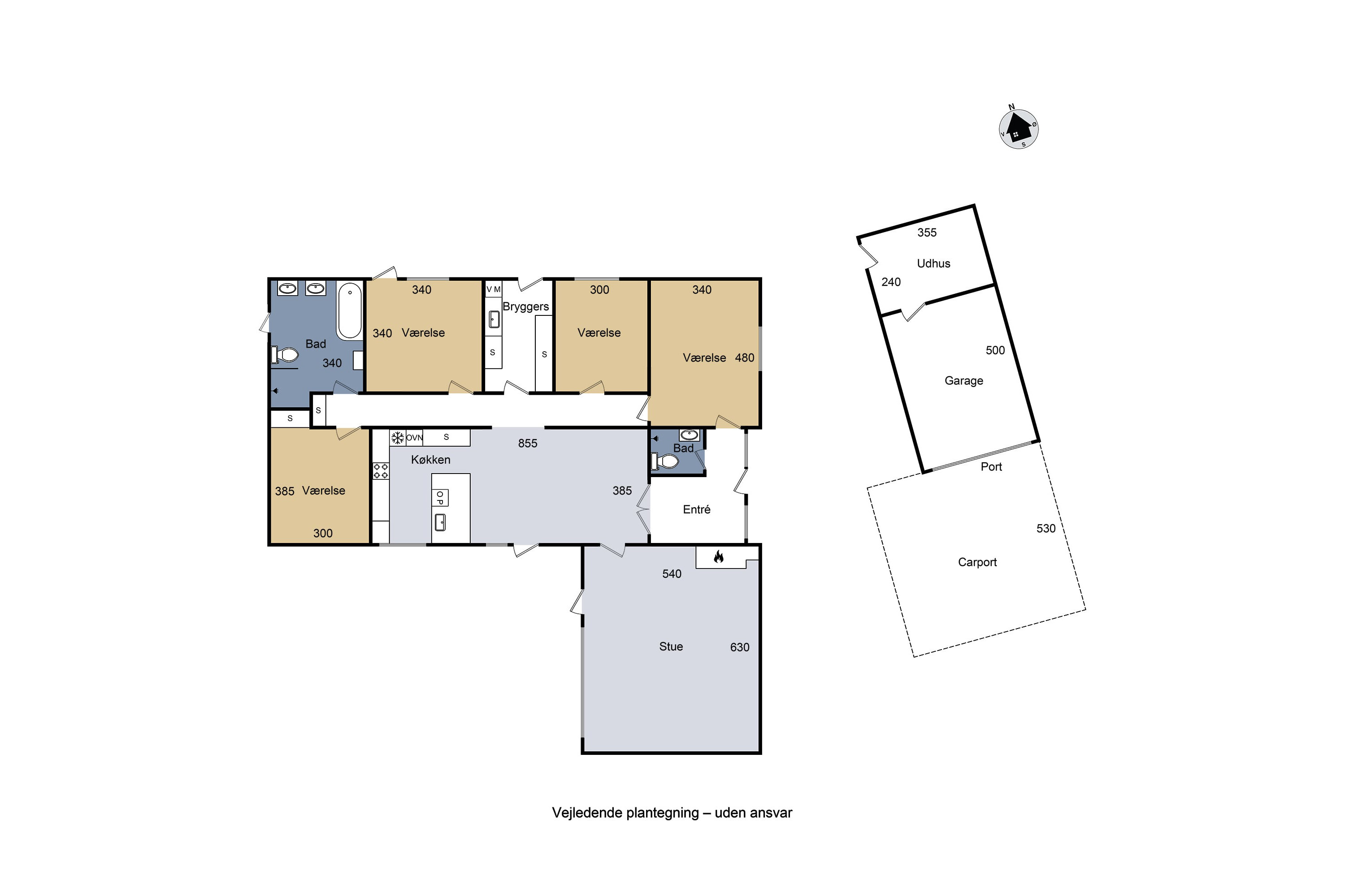 Plantegninger billede af Lærkevænget 12, 4160 Herlufmagle