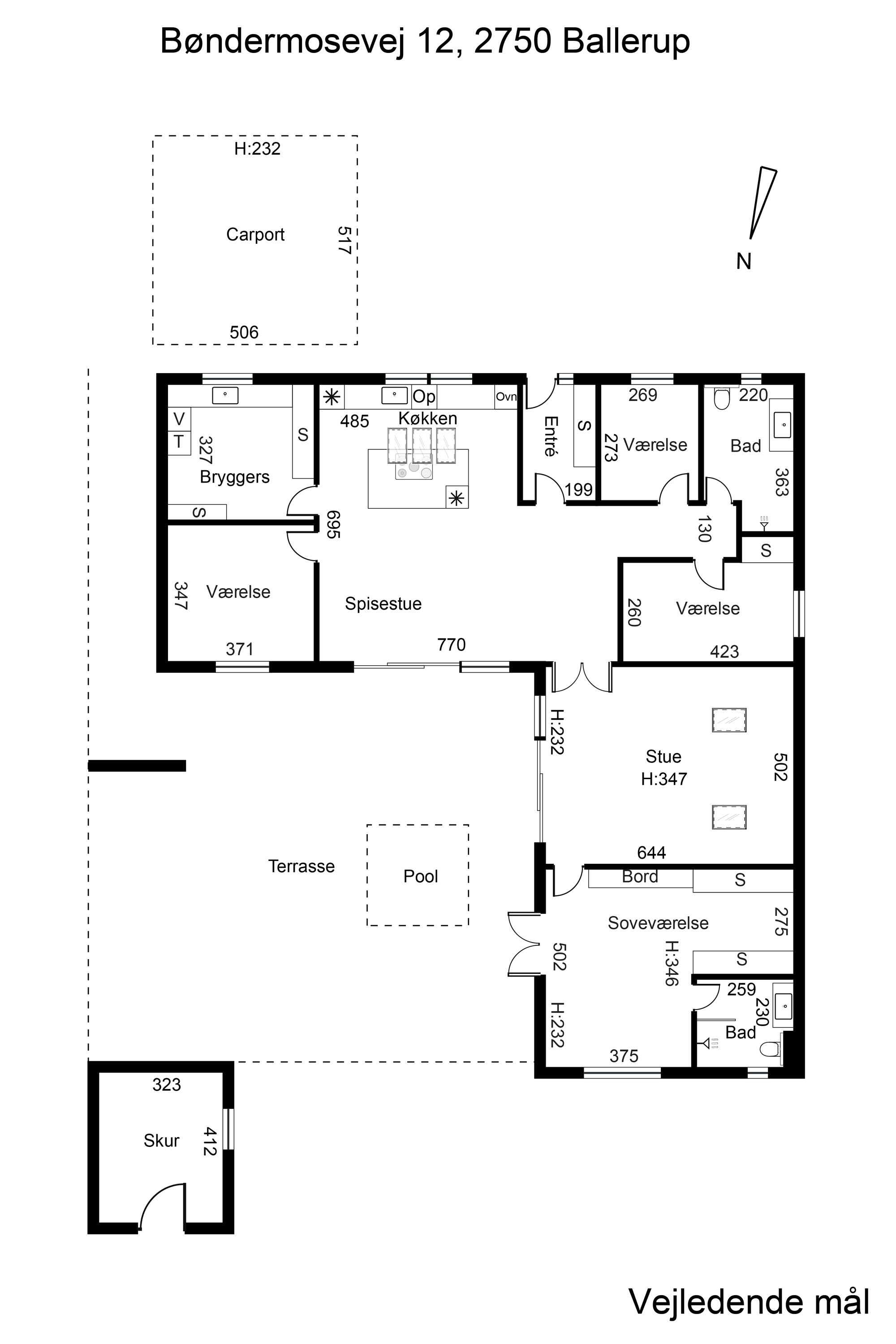 Plantegninger billede af Bøndermosevej 12, 2750 Ballerup