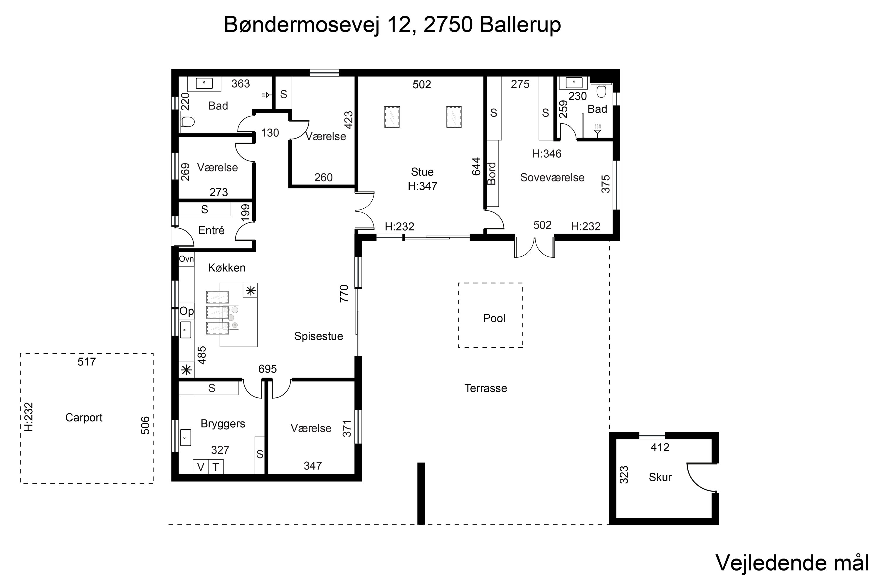 Plantegninger billede af Bøndermosevej 12, 2750 Ballerup