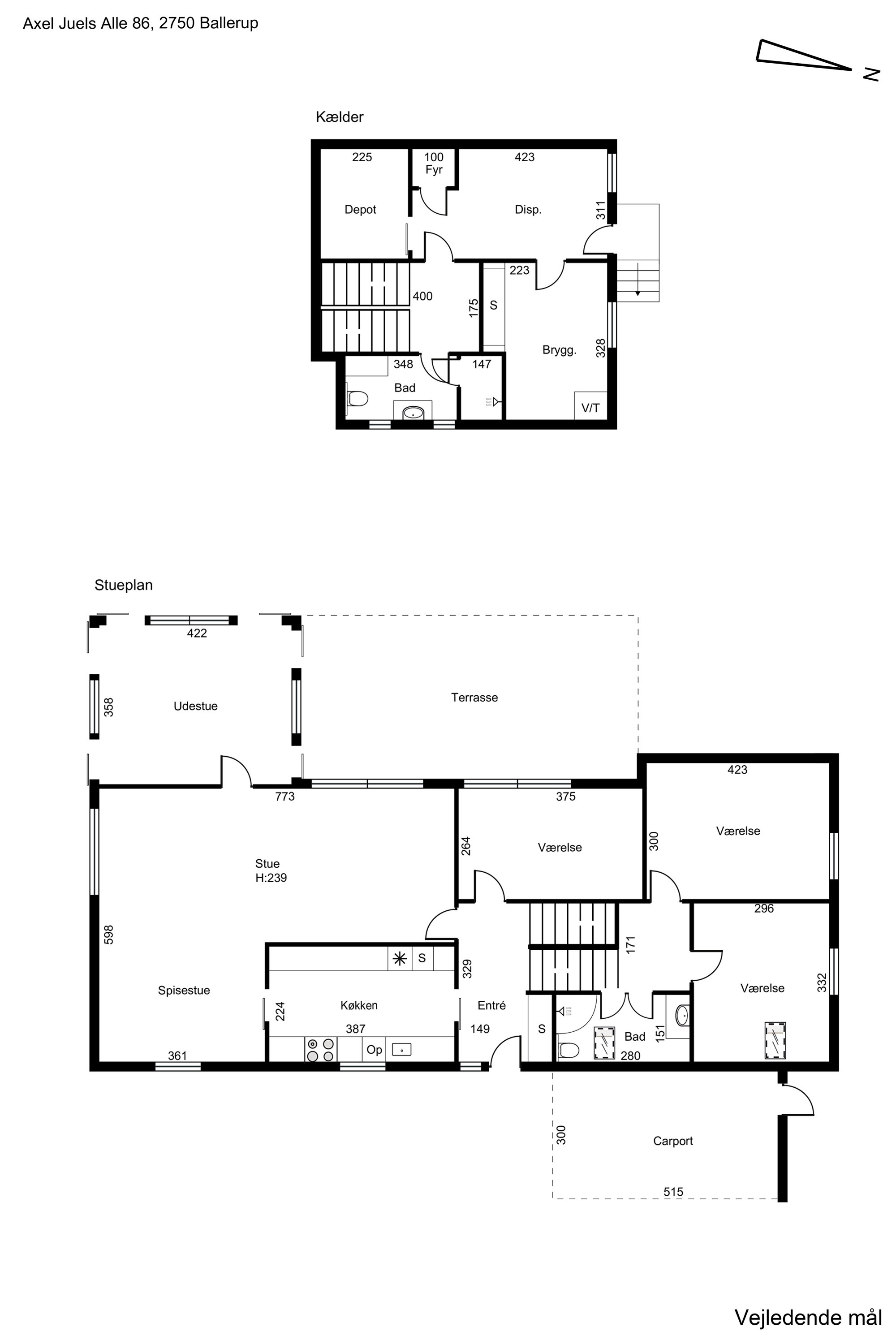 Plantegninger billede af Axel Juels Alle 86, 2750 Ballerup