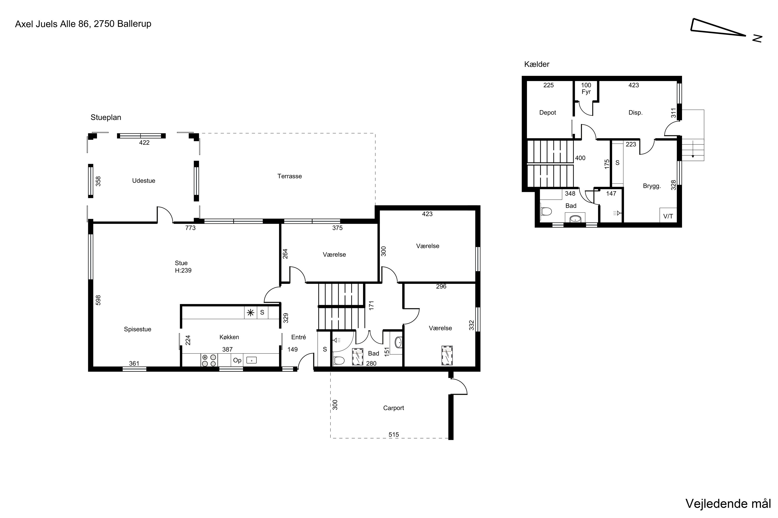 Plantegninger billede af Axel Juels Alle 86, 2750 Ballerup