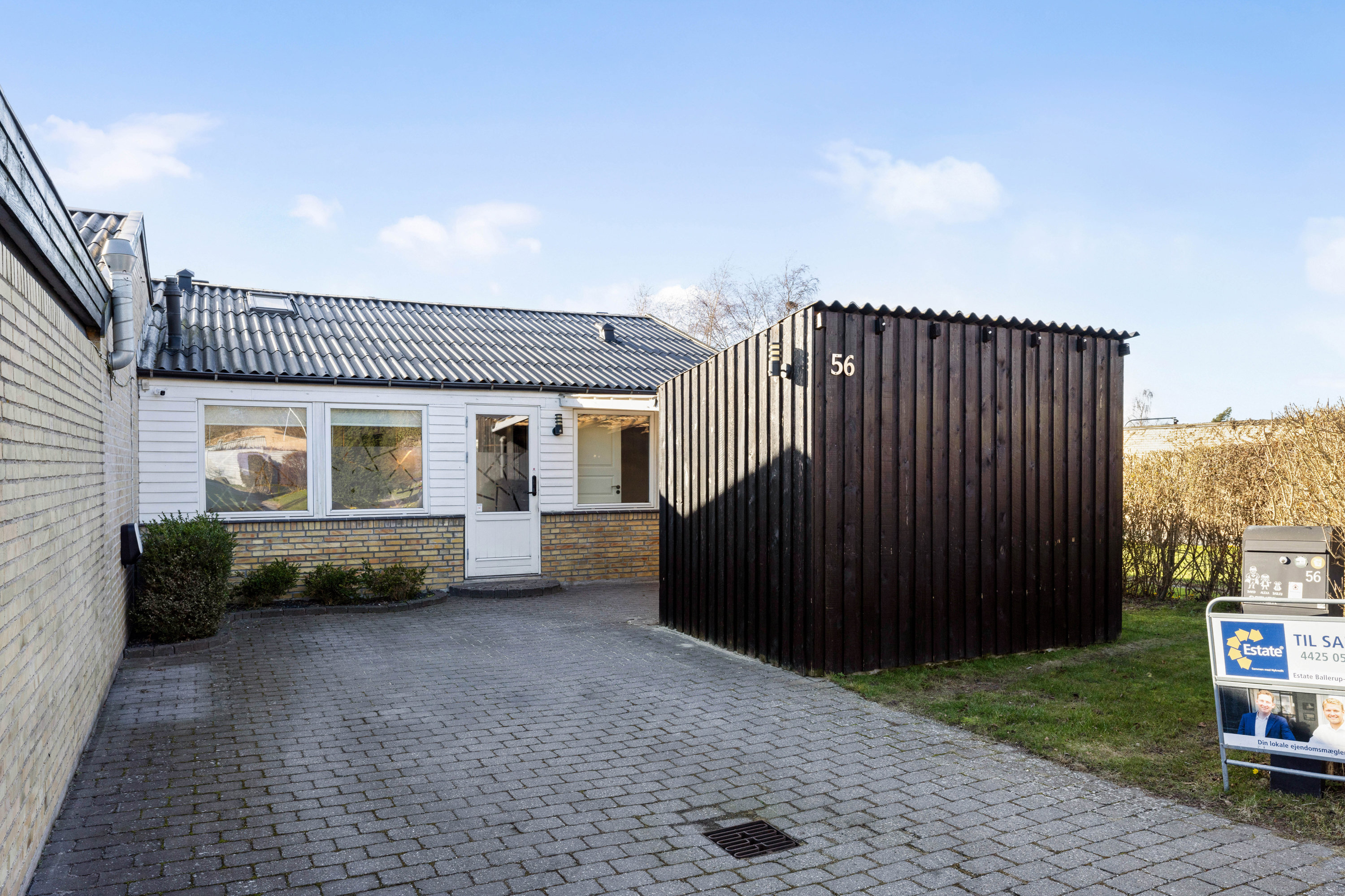 Rækkehus: Facade på Klokkerhaven 56, 2750 Ballerup