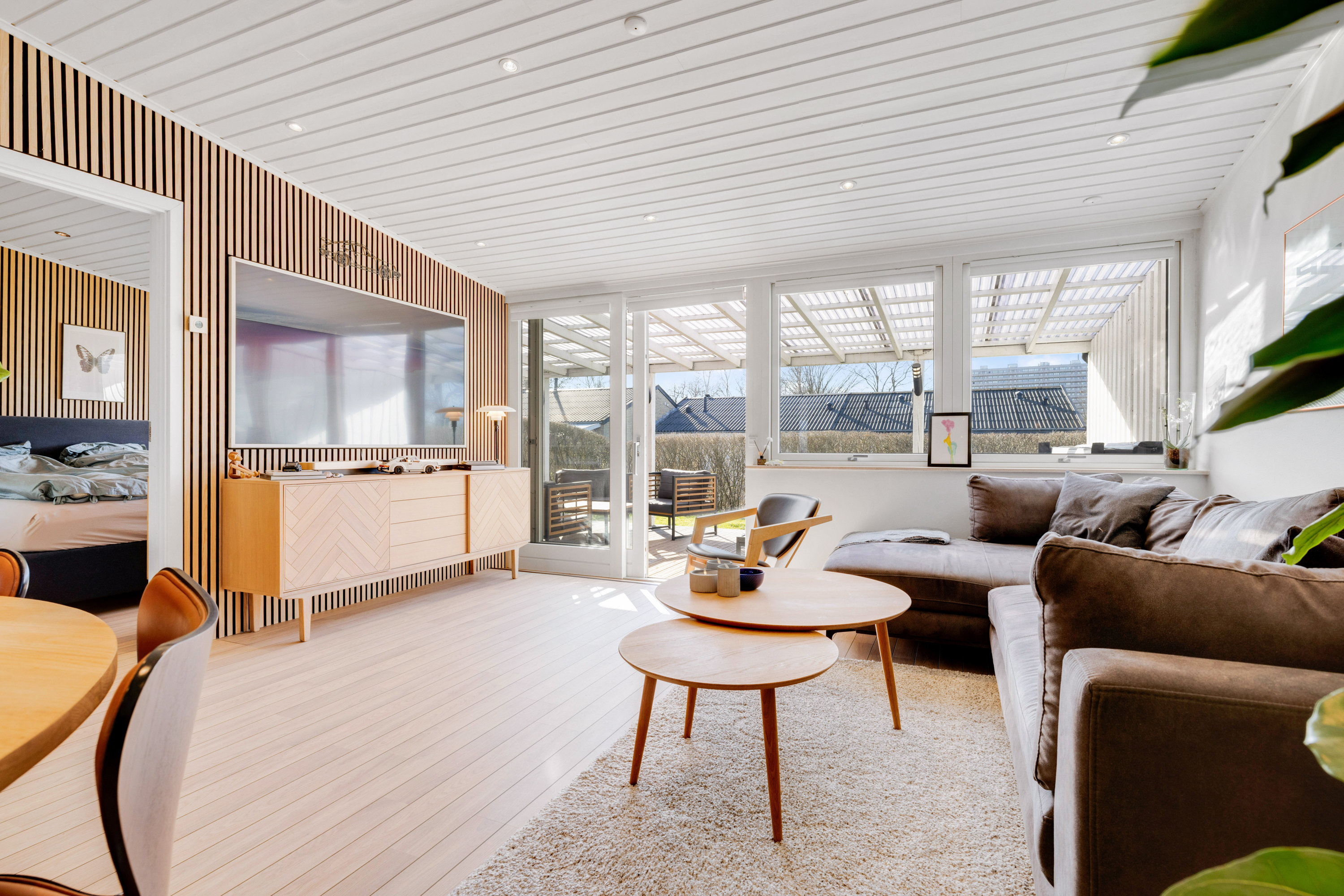 Fremhævet stue billede i fuldskærmstilstand. Billede af Klokkerhaven 56, 2750 Ballerup