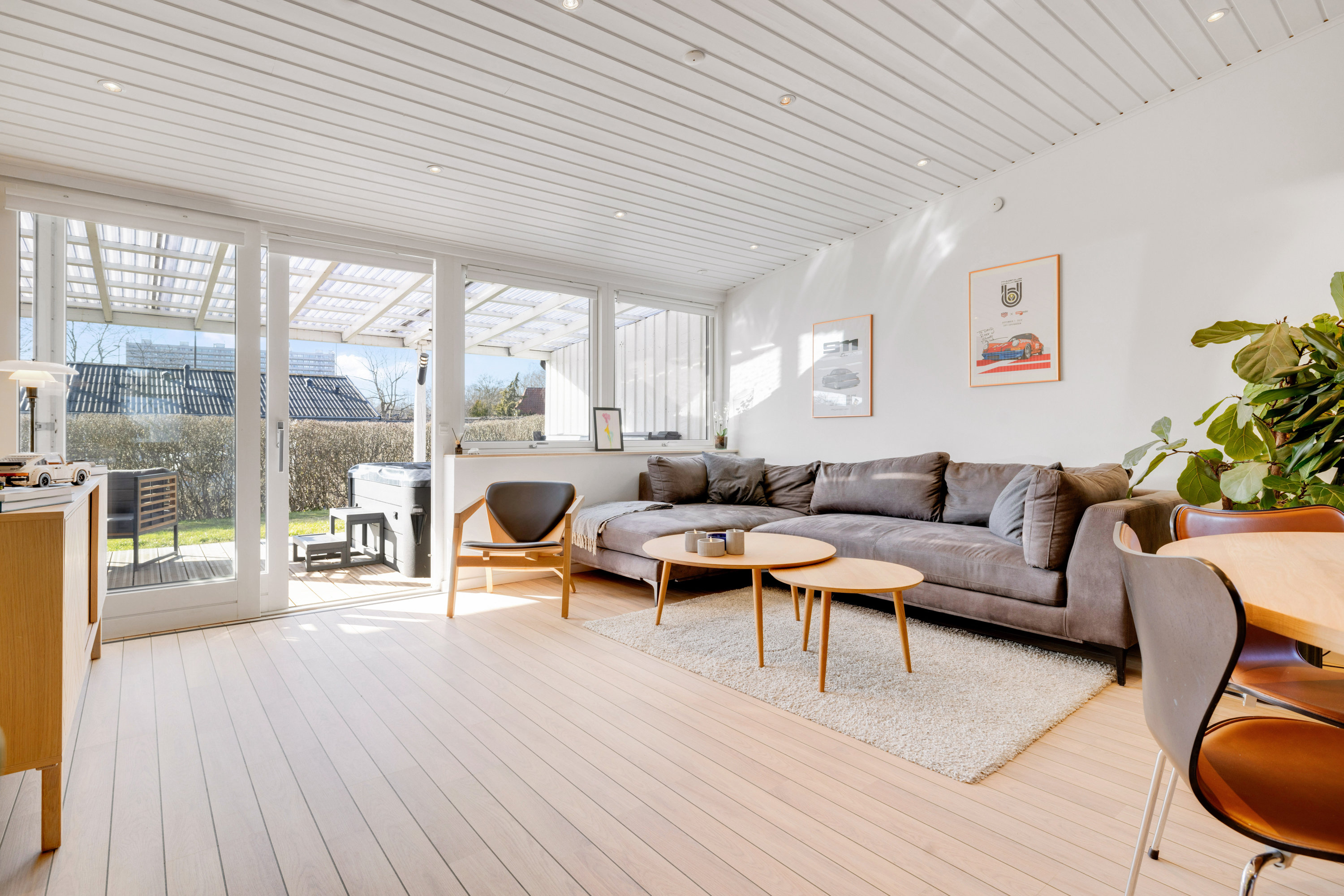 Fremhævet stue billede i fuldskærmstilstand. Billede af Klokkerhaven 56, 2750 Ballerup