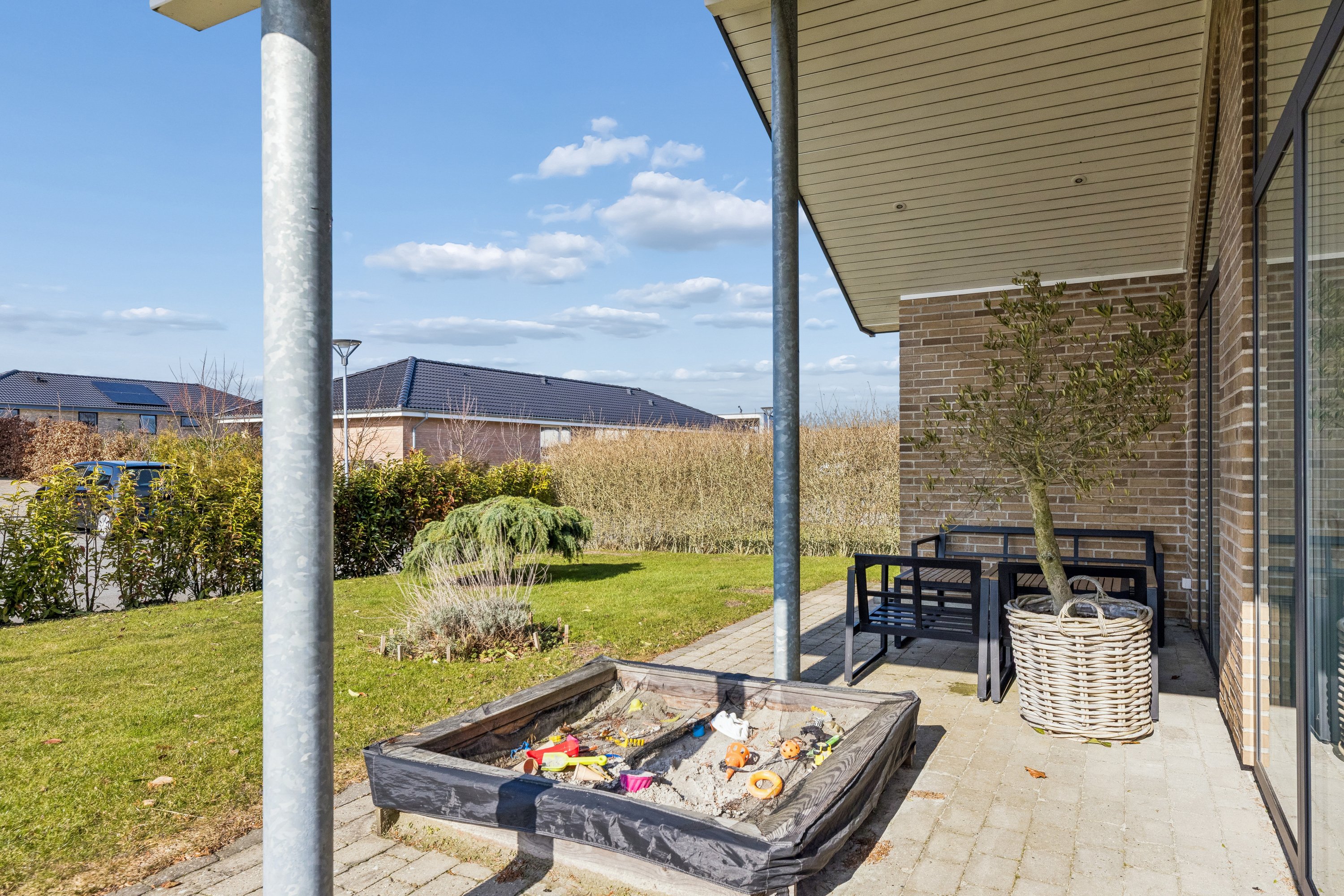 Fremhævet terrasse billede i fuldskærmstilstand. Billede af Midtkobbel 91, Kollund, 6340 Kruså