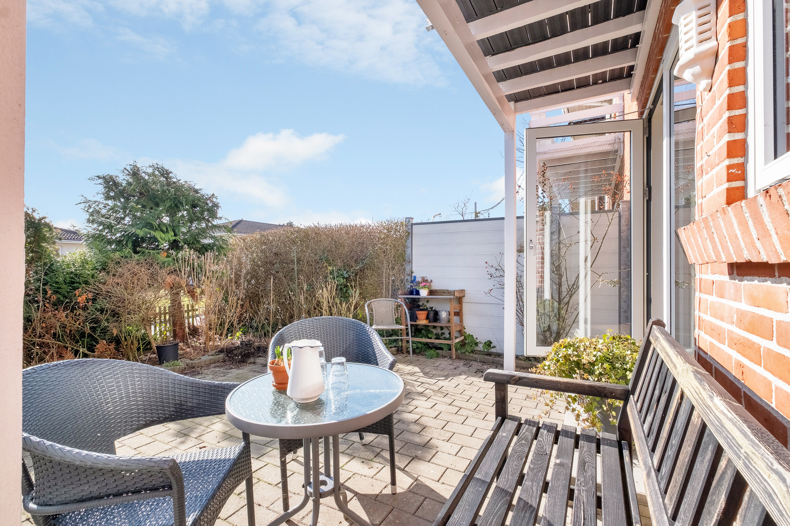 Fremhævet terrasse billede i fuldskærmstilstand. Billede af Fruensbakke 33, Løgten, 8541 Skødstrup