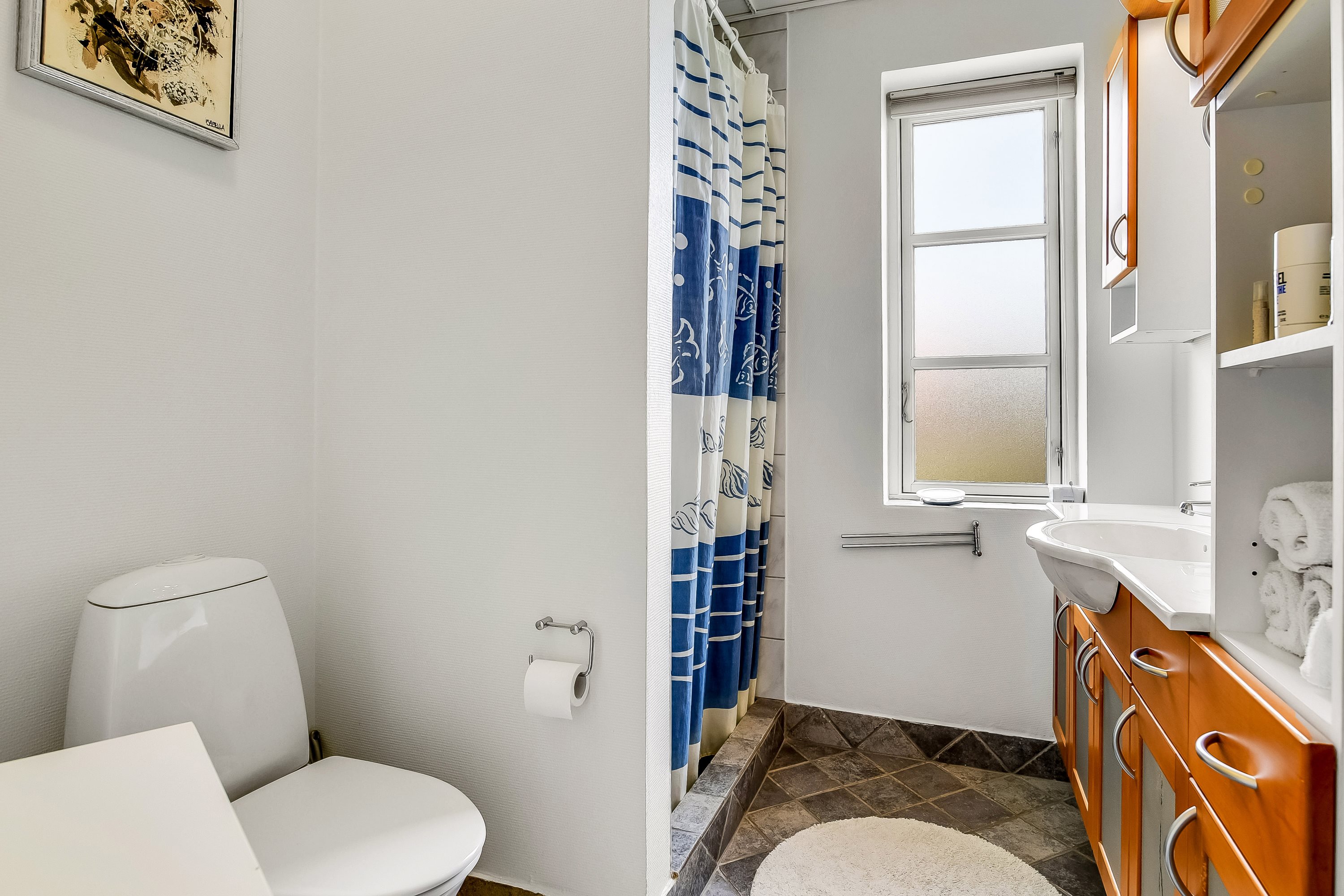 Fremhævet badeværelse billede i fuldskærmstilstand. Billede af Langgade 3A, 7600 Struer