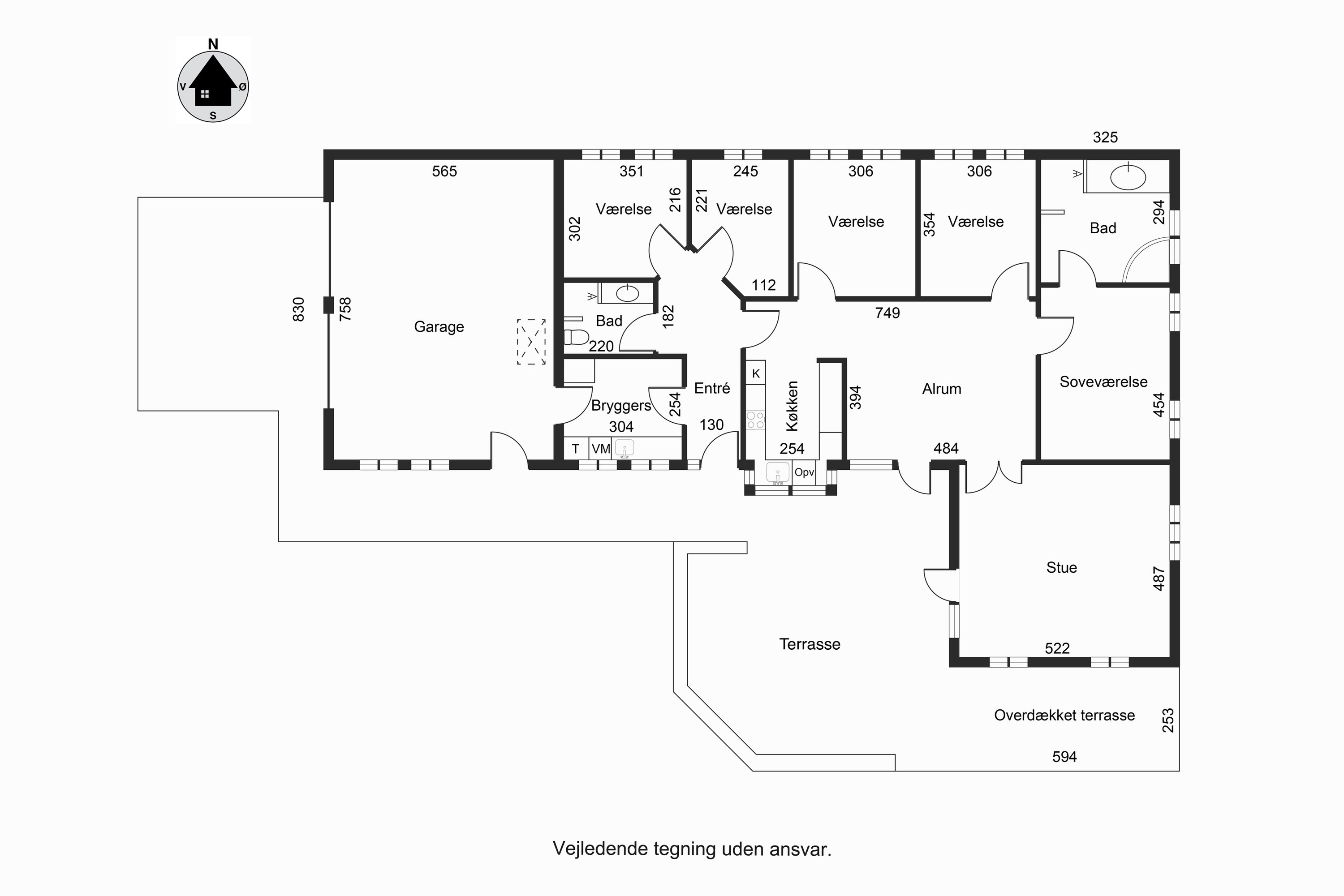 Plantegninger billede af Kastanjealle 47, Egebjerg, 8700 Horsens