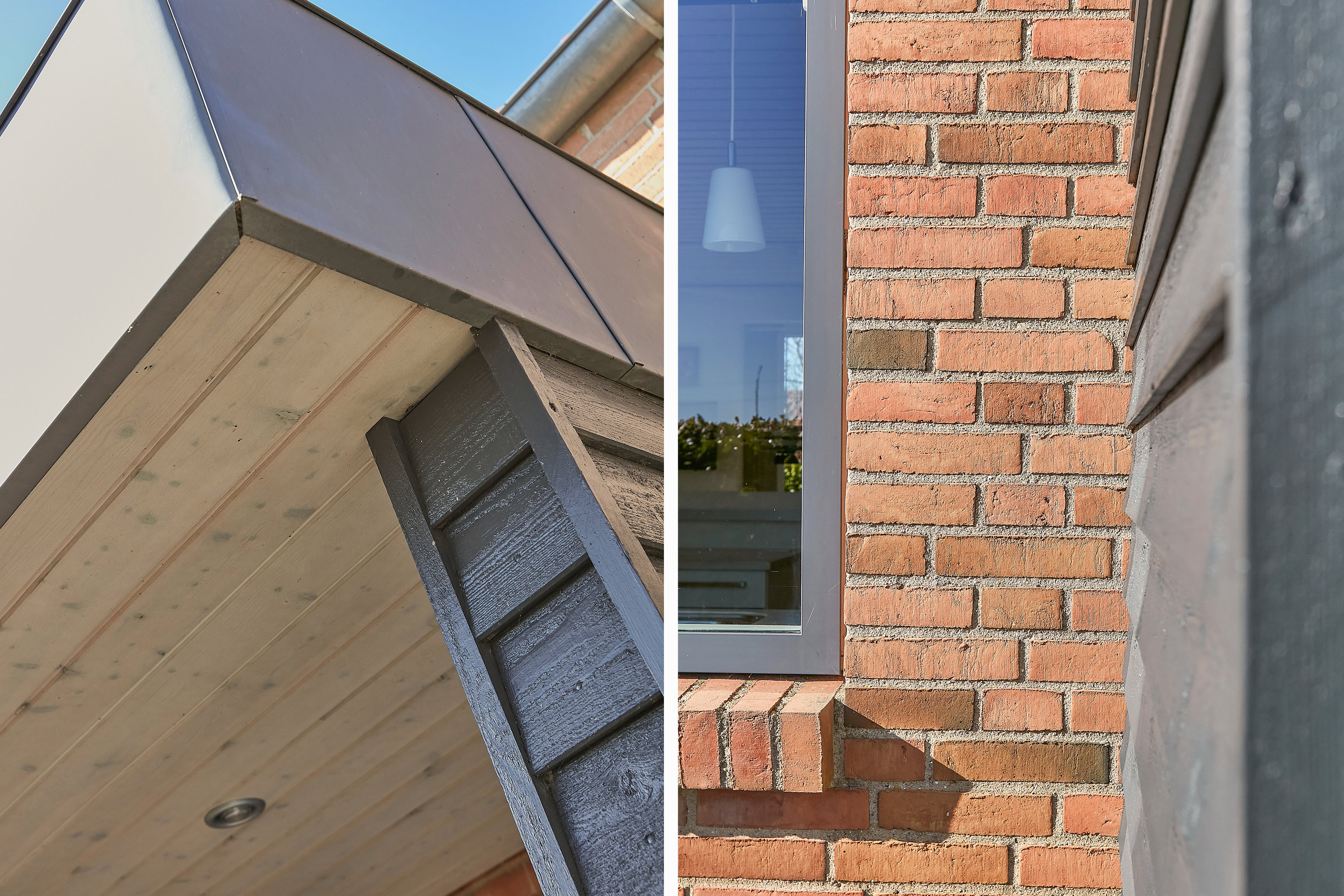 Fremhævet detaljer - facade billede i fuldskærmstilstand. Billede af Kastanjealle 35, Egebjerg, 8700 Horsens