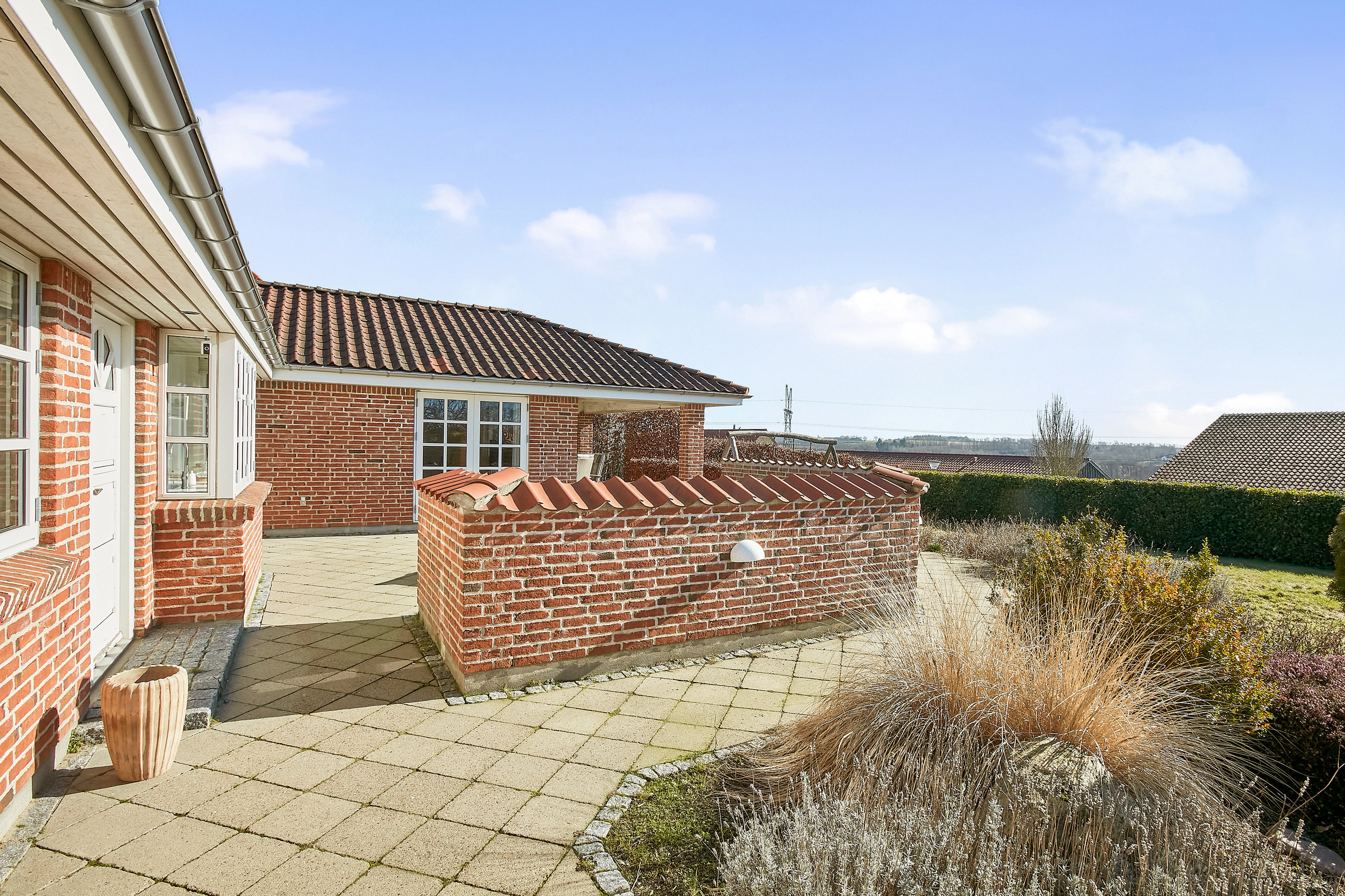 Fremhævet terrasse billede i fuldskærmstilstand. Billede af Kastanjealle 47, Egebjerg, 8700 Horsens