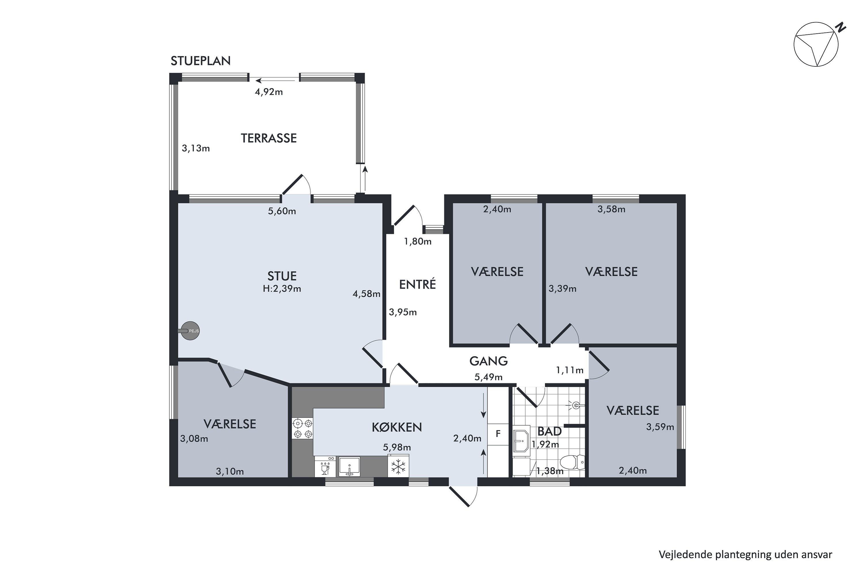 Plantegninger billede af Køgevej 249A, 2635 Ishøj