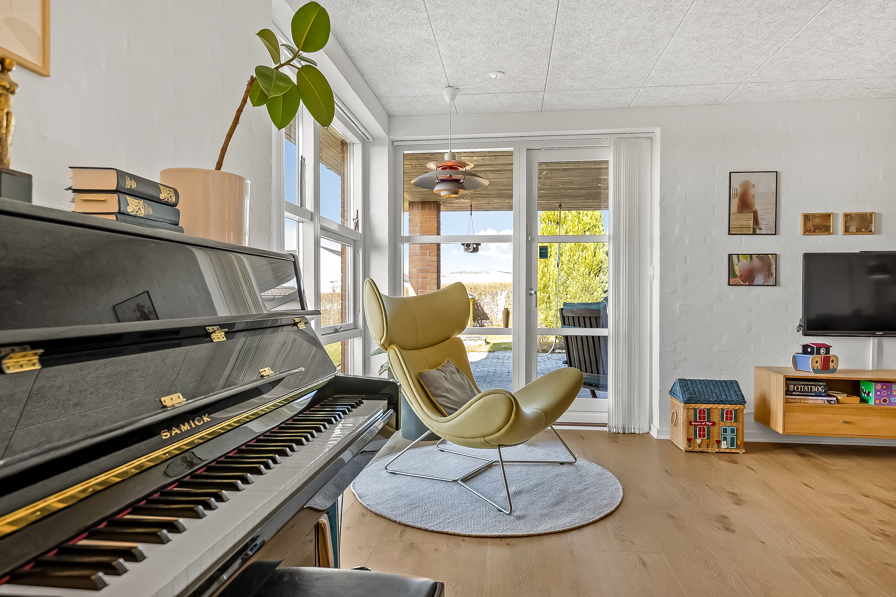 Fremhævet stue billede i fuldskærmstilstand. Billede af Korntoften 60, 7100 Vejle