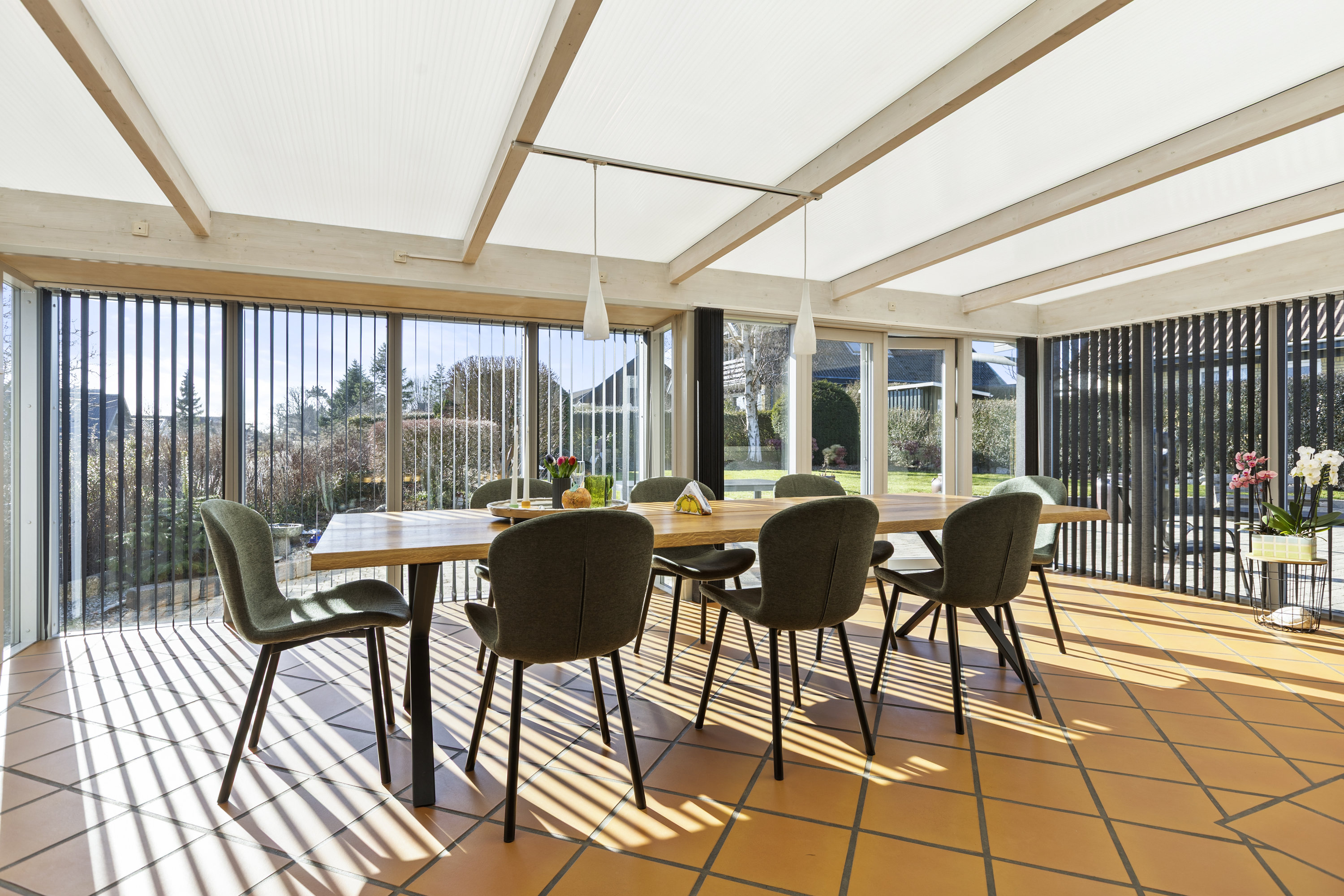 Fremhævet udestue billede i fuldskærmstilstand. Billede af Lerklinten 16, 4220 Korsør