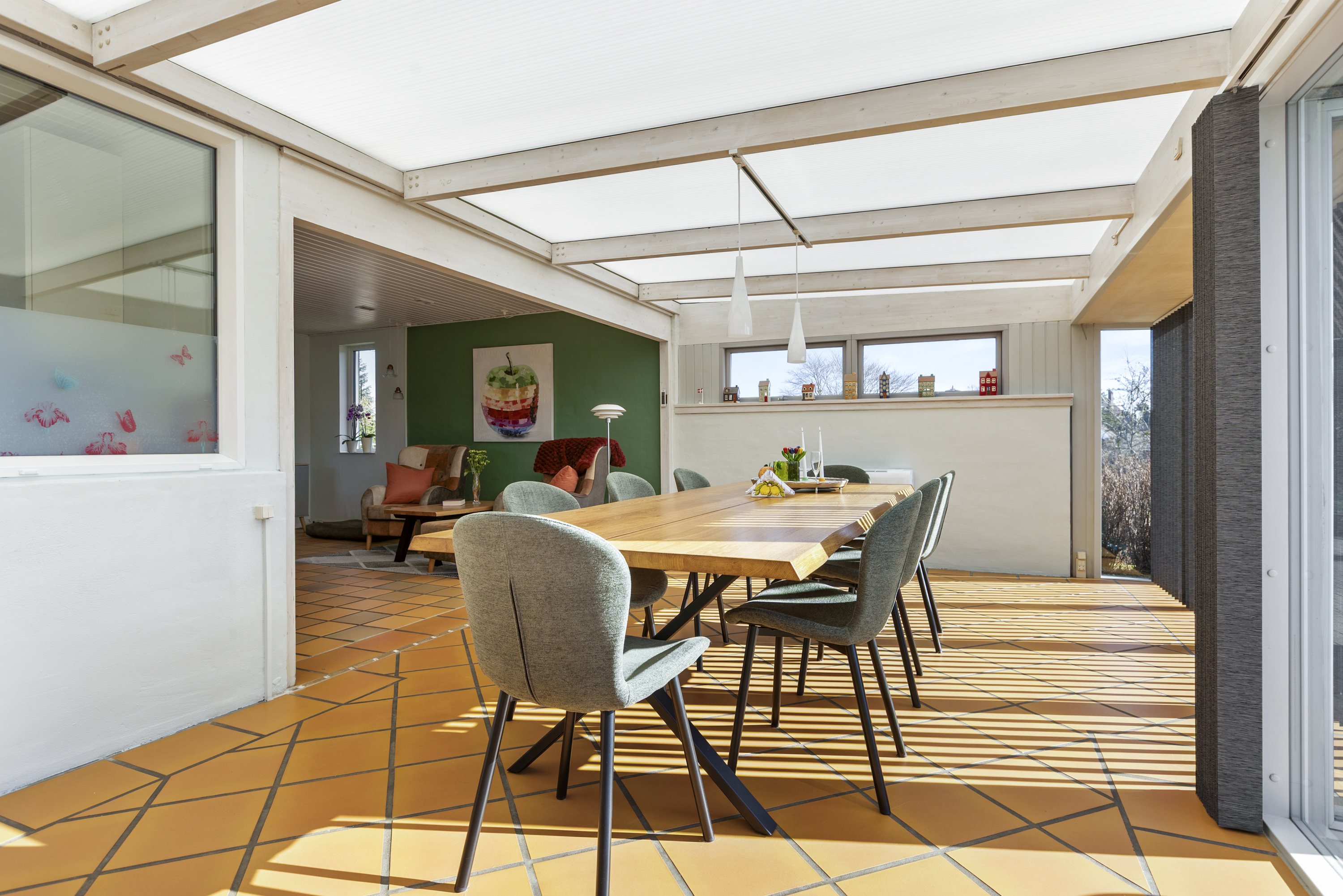 Fremhævet udestue billede i fuldskærmstilstand. Billede af Lerklinten 16, 4220 Korsør